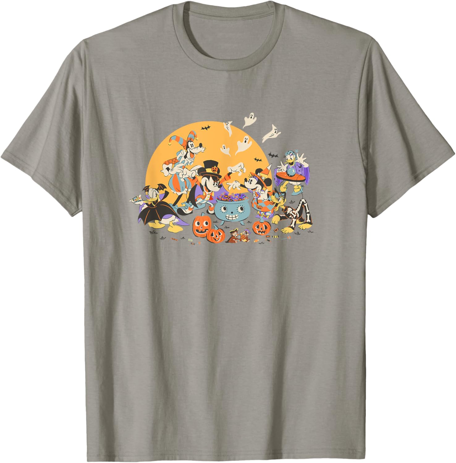 Disney Mickey and Friends Halloween Retro T-Shirt for Fun Holiday Style - 13