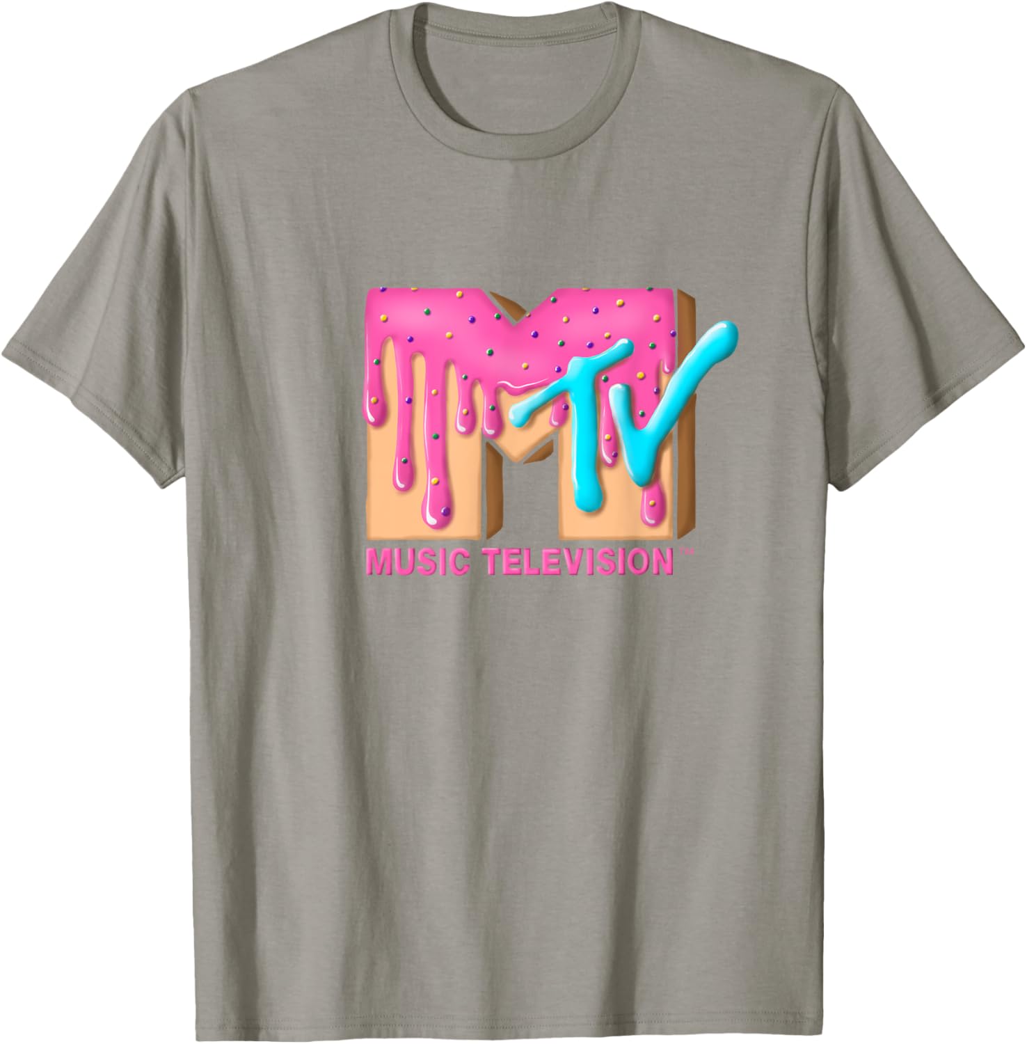 Mademark x MTV Pink Sugar Cream T-Shirt - Stylish & Fun MTV Logo Tee - 4