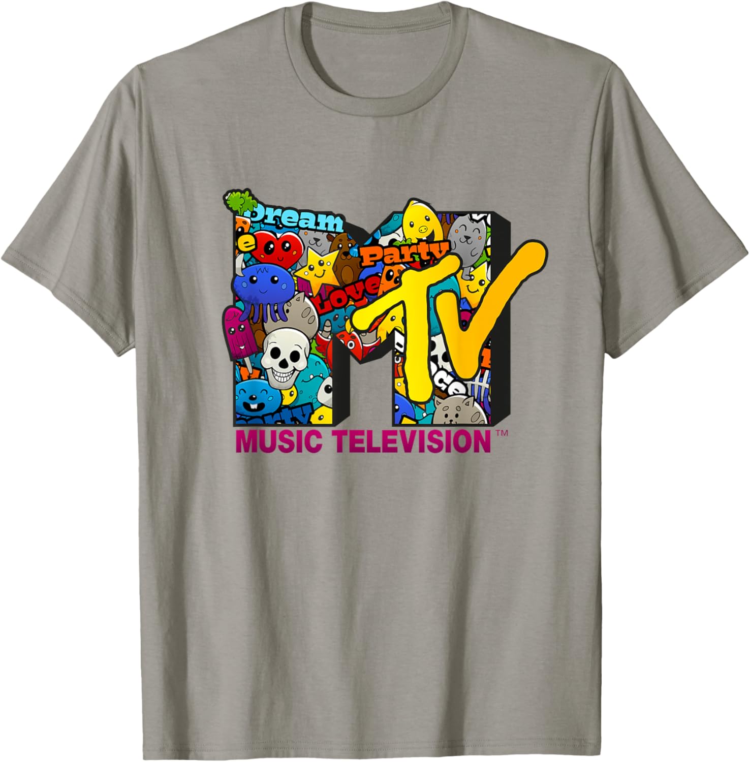 Mademark x MTV Fun Love Party Emotes T-Shirt for Happy Vibes - 9