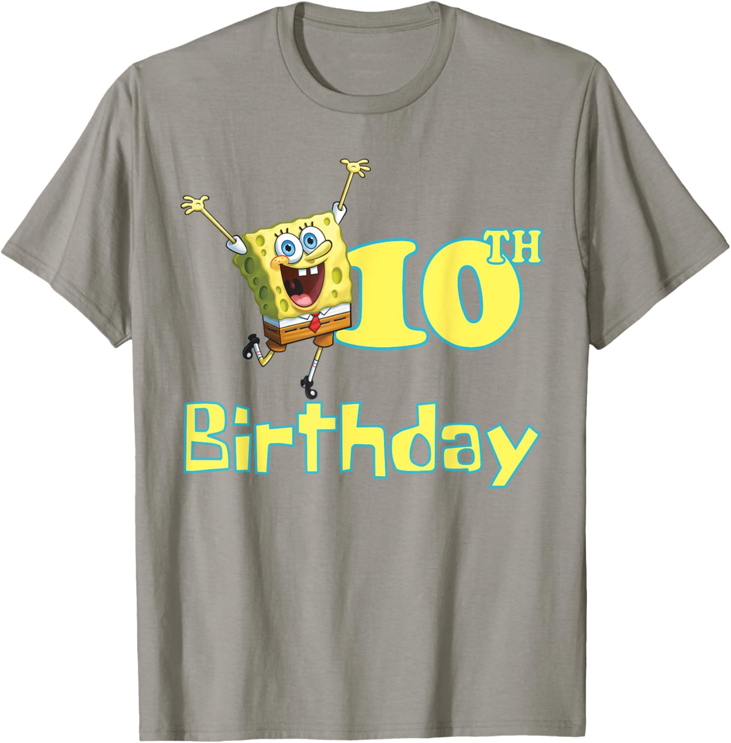 Mademark SpongeBob SquarePants 10th Birthday T-Shirt for Kids and Fans - 18