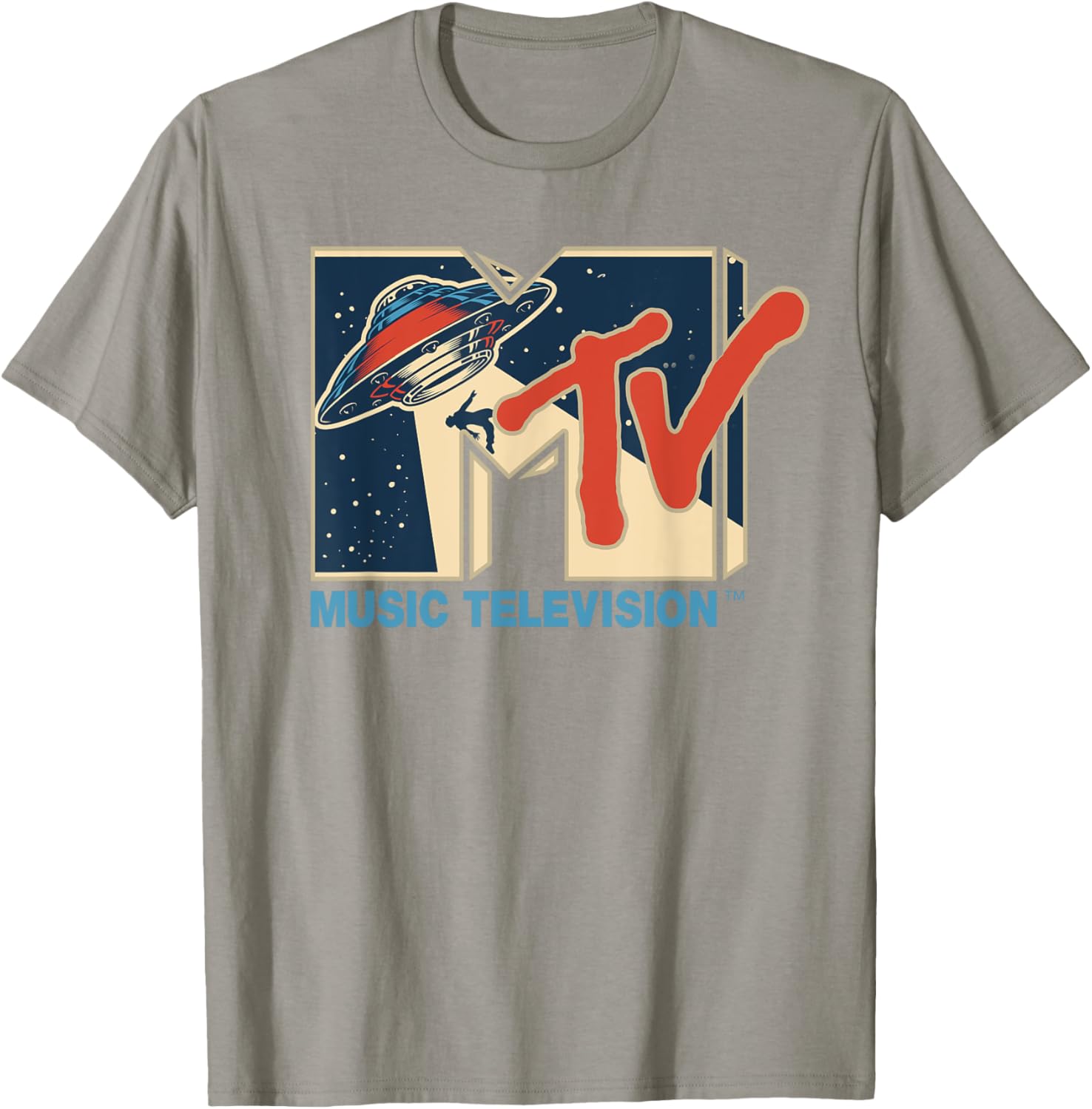 Mademark x MTV Alien UFO Space T-Shirt with Teleporting Beam Design - 3