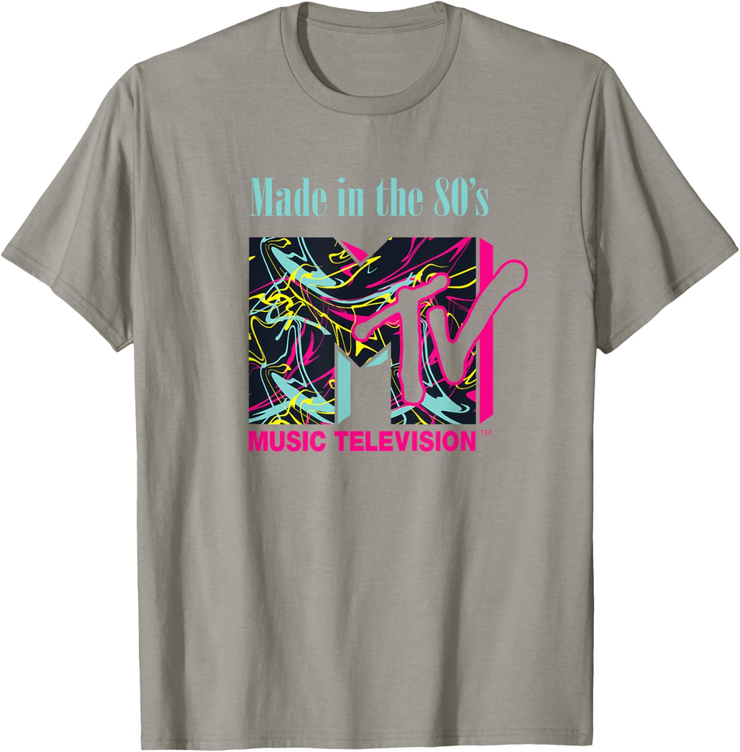 Mademark x MTV Funky New Wave Lines Logo T-Shirt for Trendy Style - 26