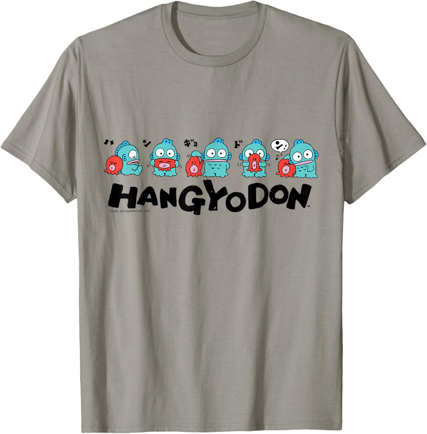 Sanrio Hangyodon and Friends T-Shirt Cute Graphic Tee for Fans - 2