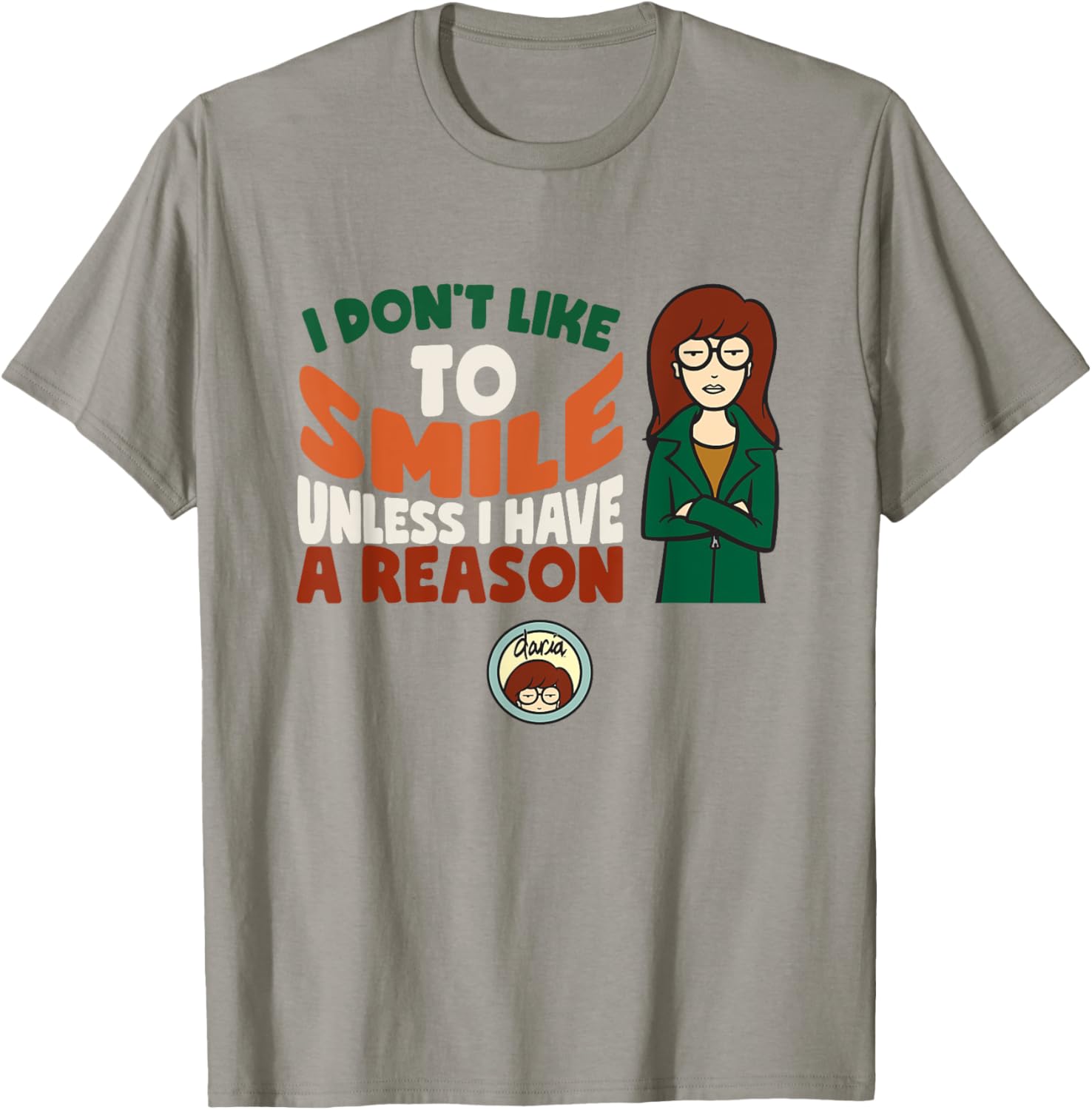 Mademark x Daria I Don't Like To Smile T-Shirt for Trendy Style - 3