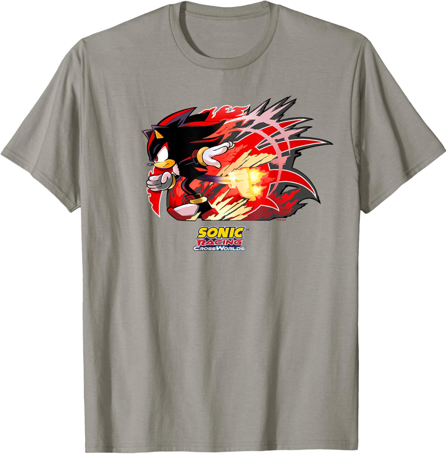 Sonic Racing CrossWorlds Shadow Decal T-Shirt for Gamers and Fans - 10