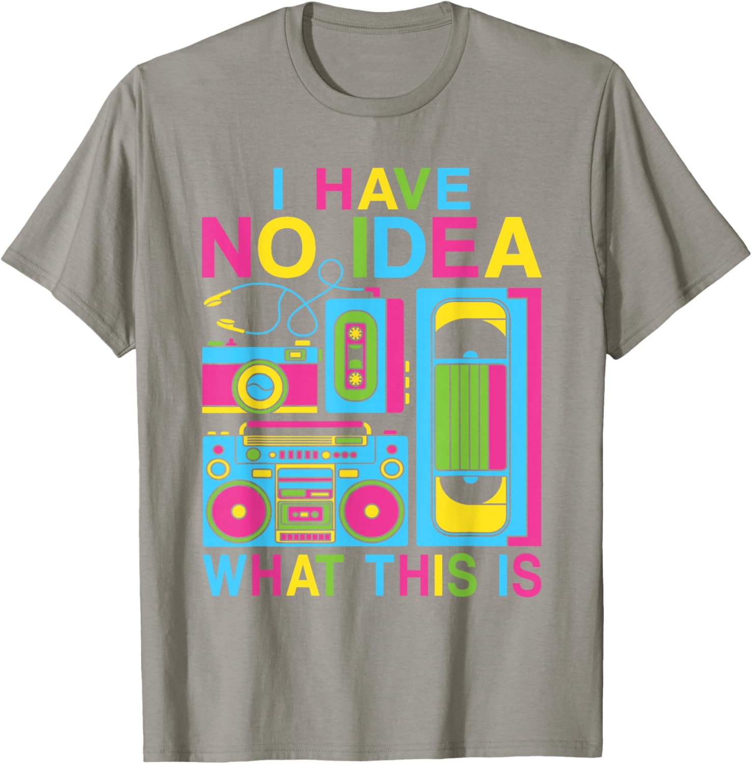 Retro 80s 90s Kids T-Shirt for Boys and Girls - Fun 'I Have No Idea' Design - 15