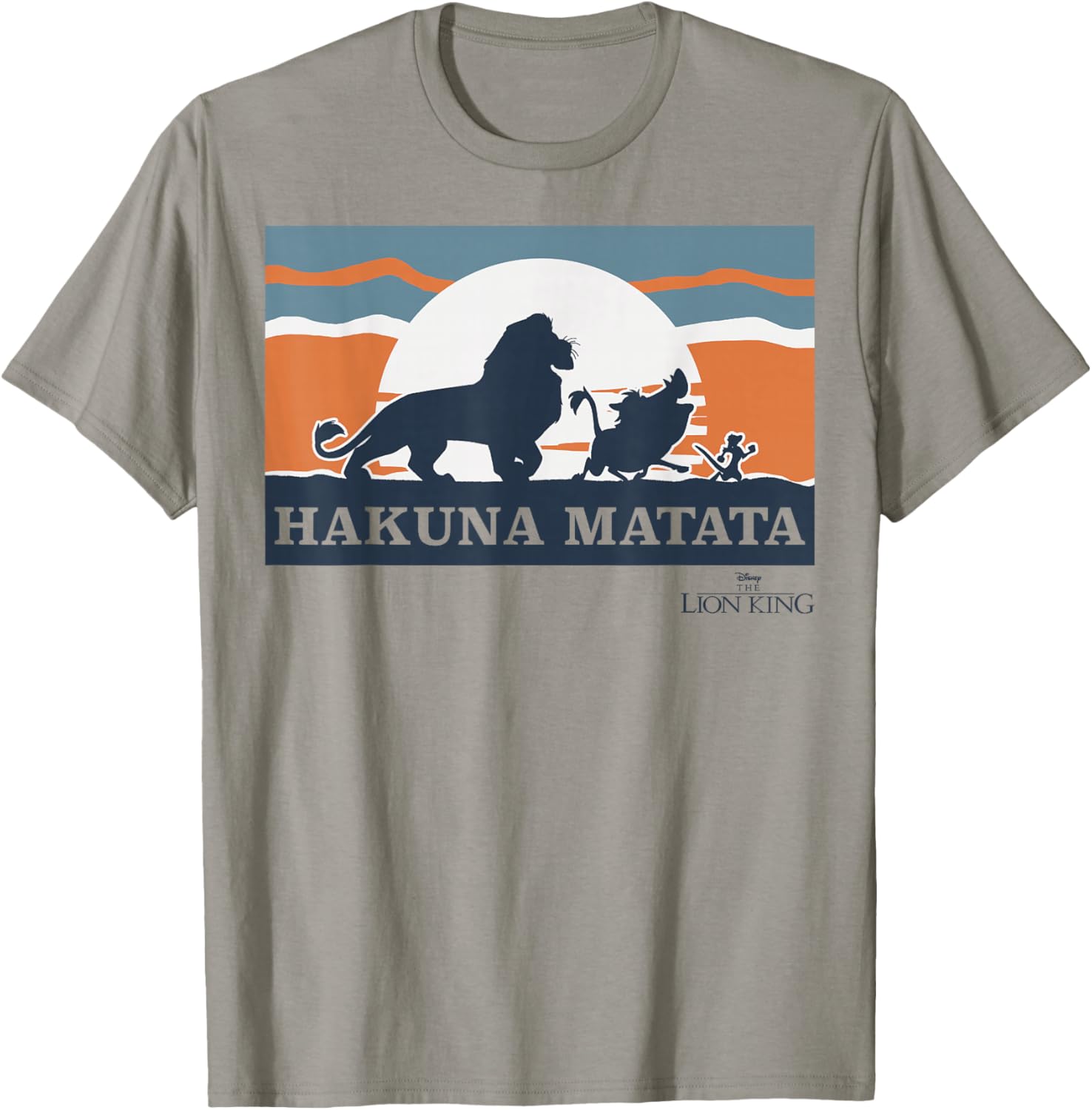 Disney Lion King Retro Hakuna Matata Trio Silhouette T-Shirt for Fans - 4