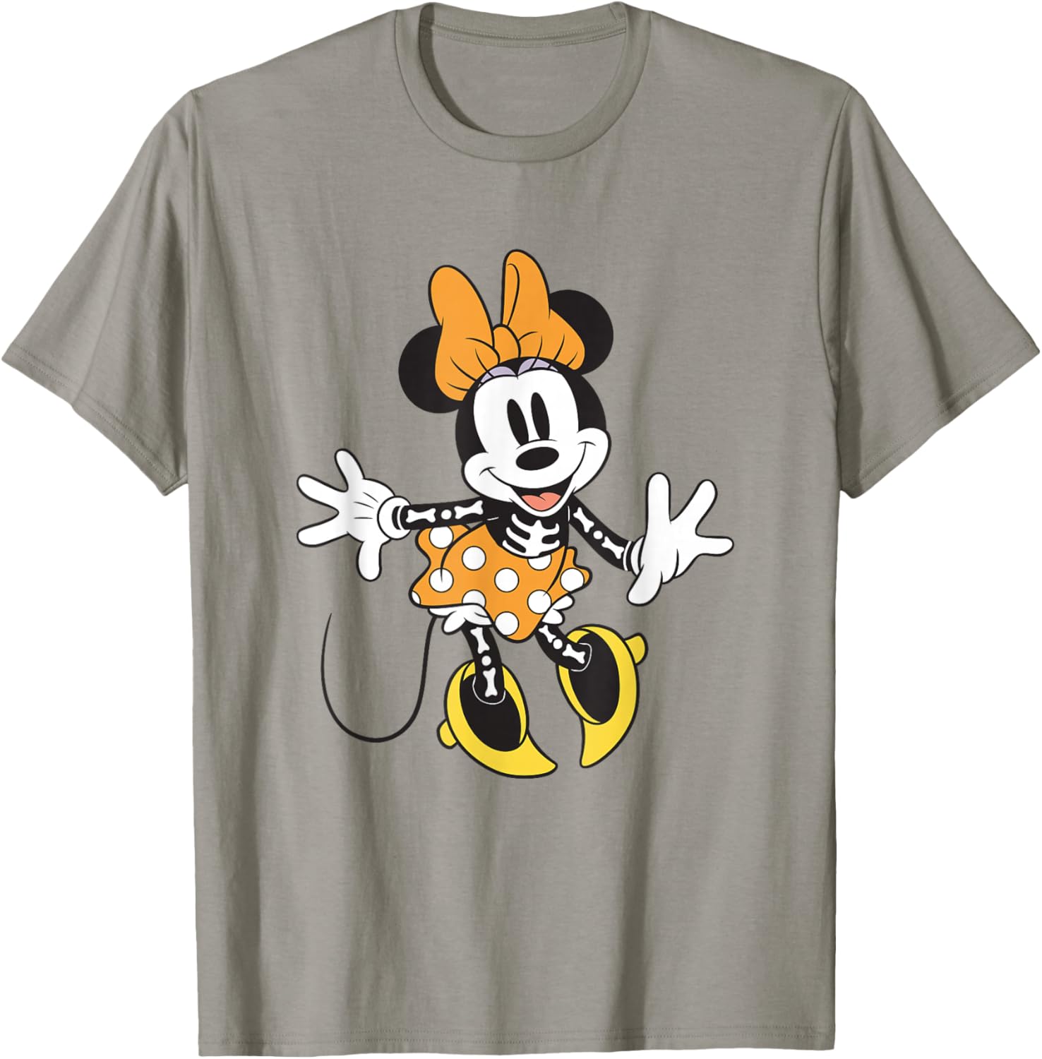 Minnie Mouse Skeleton Halloween T-Shirt for Disney Fans and Trick-or-Treaters - 1