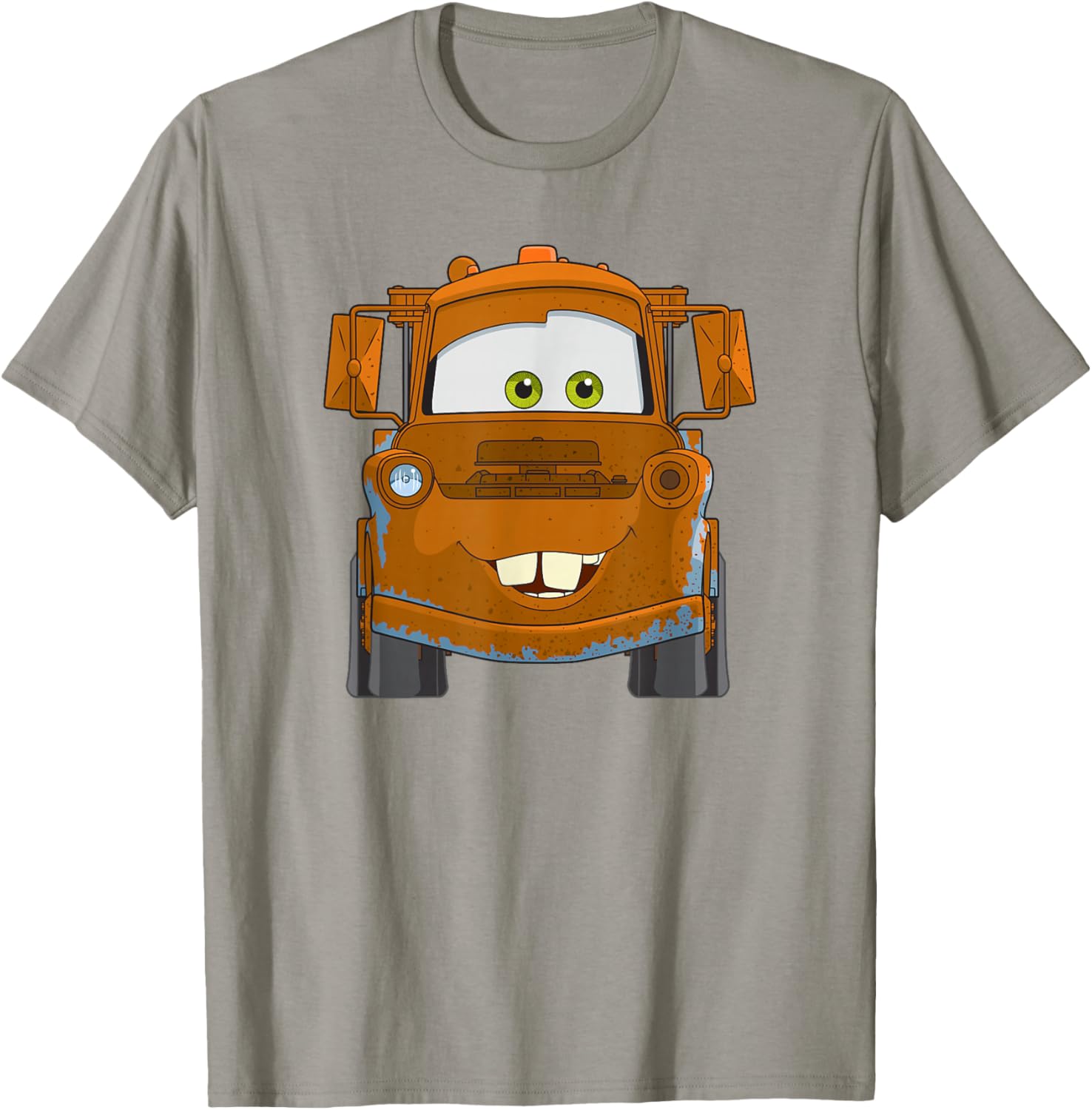 Disney Pixar Cars Mater Big Truck Face T-Shirt for Kids and Adults - 1