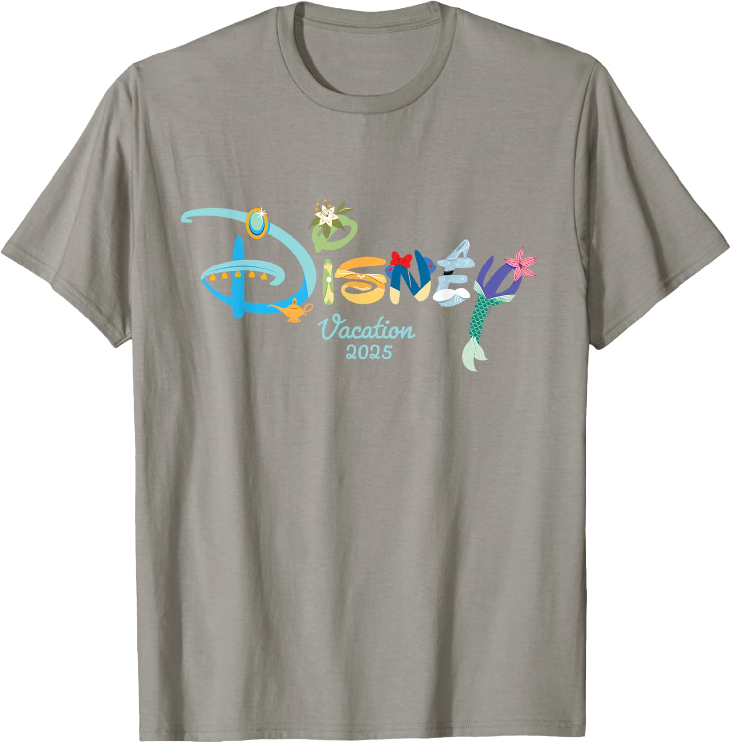 Disney Princess Letters Logo T-Shirt for Magical Disney Vacation 2025 - 26