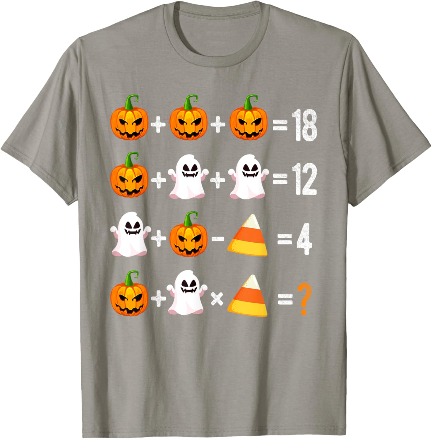 Halloween Order of Operations Math Pumpkin T-Shirt for Teachers - 17