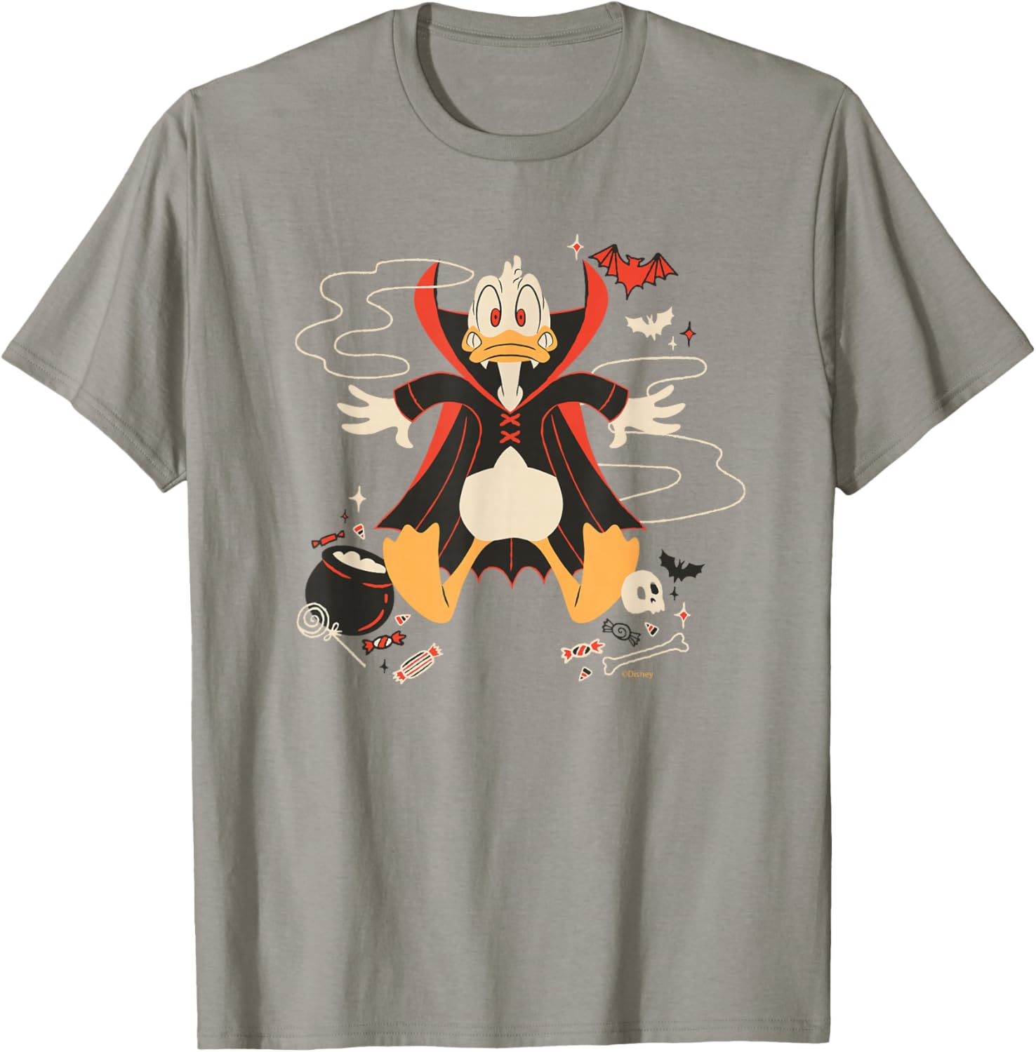 Disney Donald Duck Vampire Halloween T-Shirt for Fun Spooky Style - 8