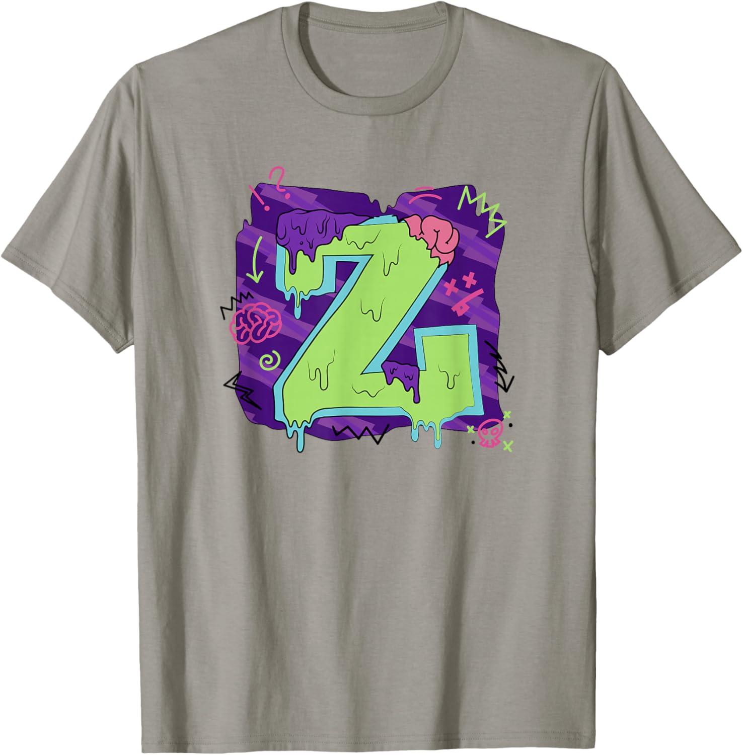 Disney Zombies Seabrook Football Letter Z Drippy Logo T-Shirt for Fans - 3