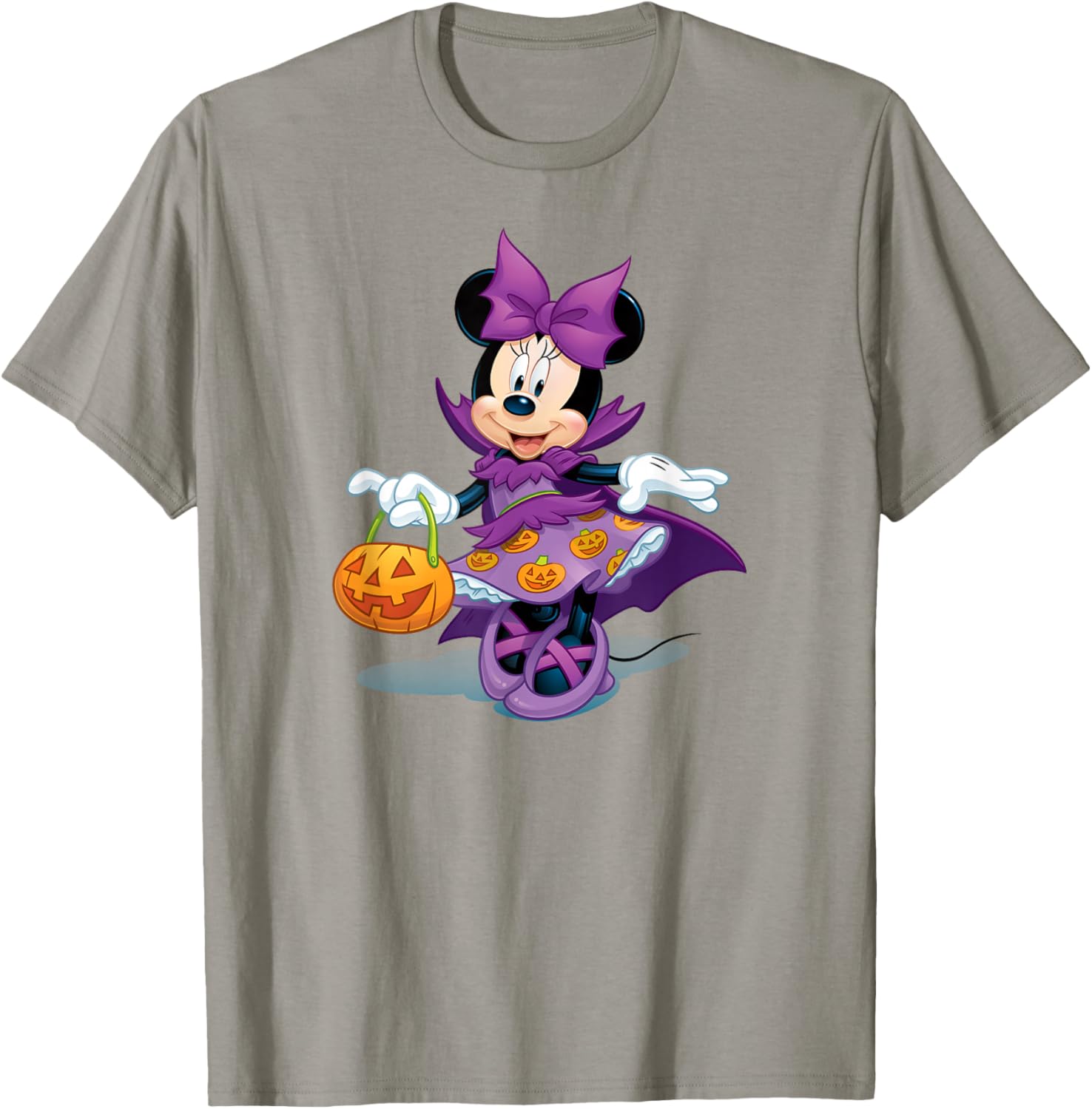Minnie Mouse Halloween Purple Pumpkin Dress T-Shirt for Kids - 14