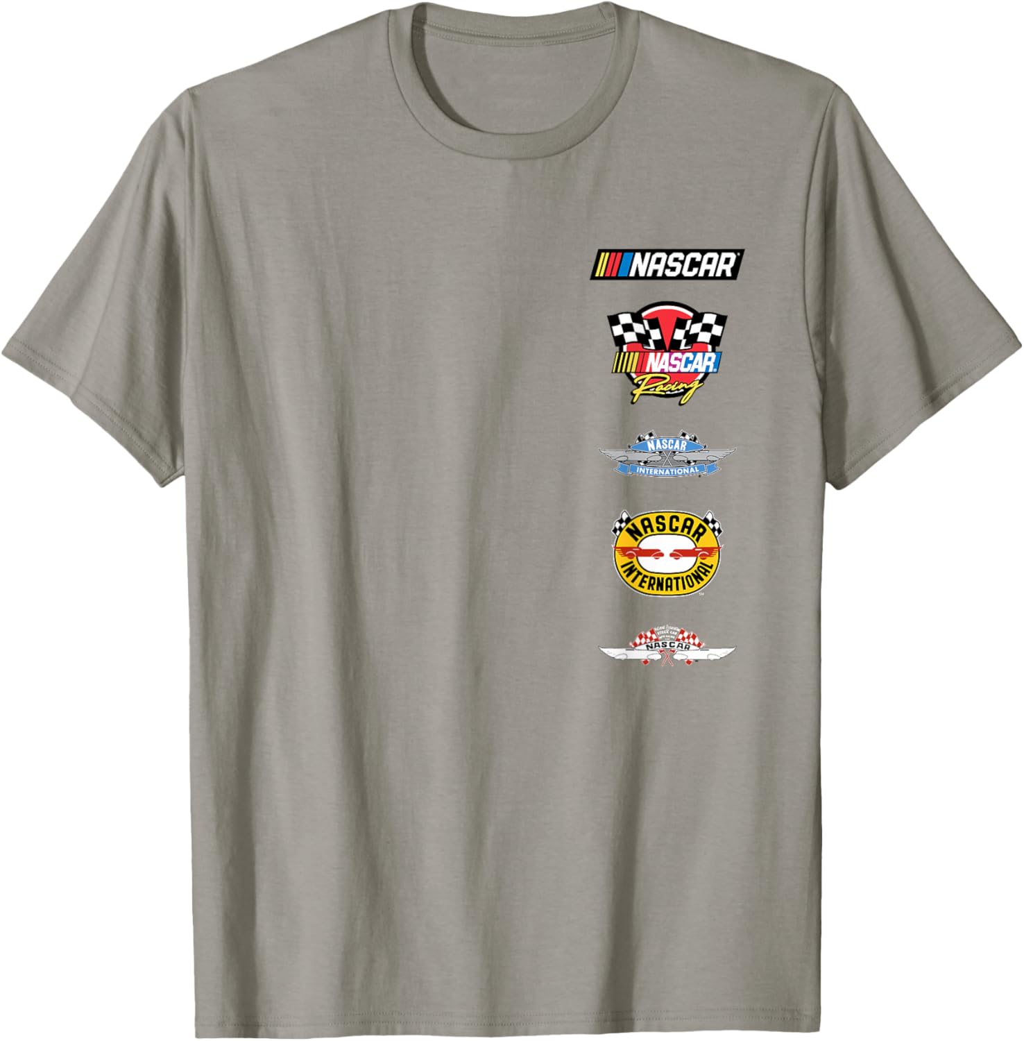 NASCAR Stacked Historical Racing Logos T-Shirt for Racing Fans - 9