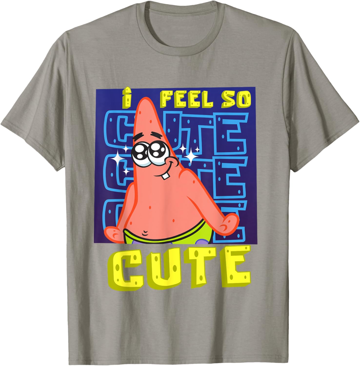 Mademark SpongeBob I Feel So Cute Patrick Star Baby T-Shirt for Kids - 11