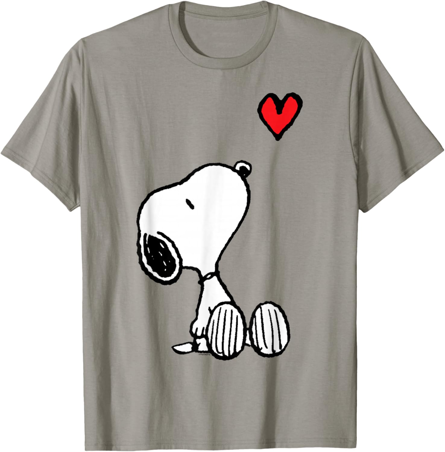 Peanuts Snoopy Heart Sitting T-Shirt for Fun and Stylish Outfits - 4