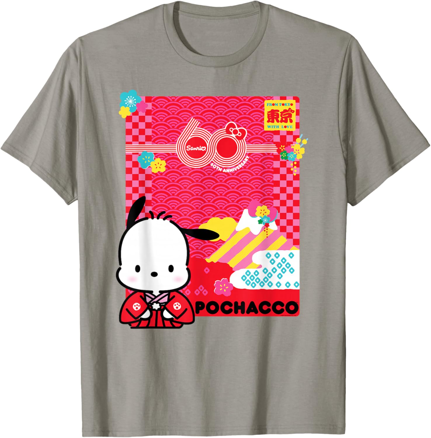 Pochacco Sanrio 60th Anniversary T-Shirt for Kids and Adults - 2