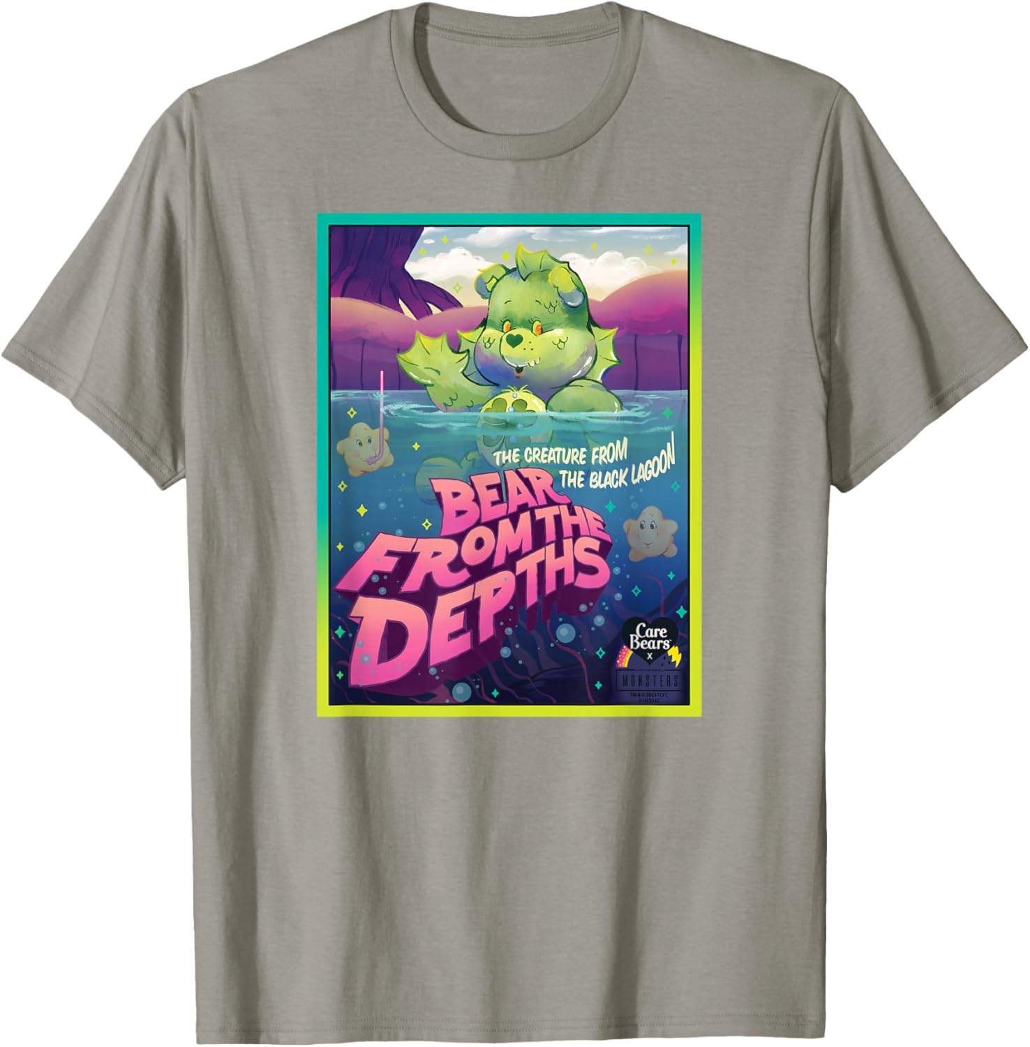 Care Bears Universal Monsters Good Luck Bear Creature T-Shirt for Fans - 3