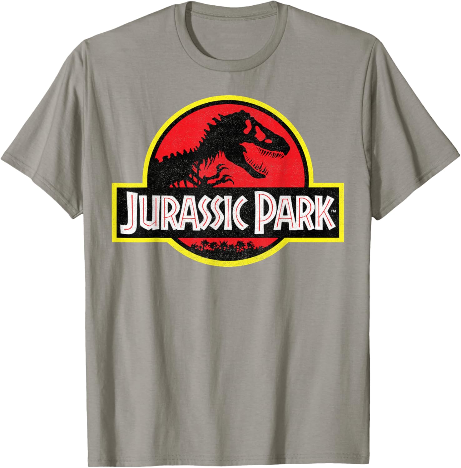 Jurassic Park Vintage Logo T-Shirt for Adults - Black Small Unisex Tee - 6