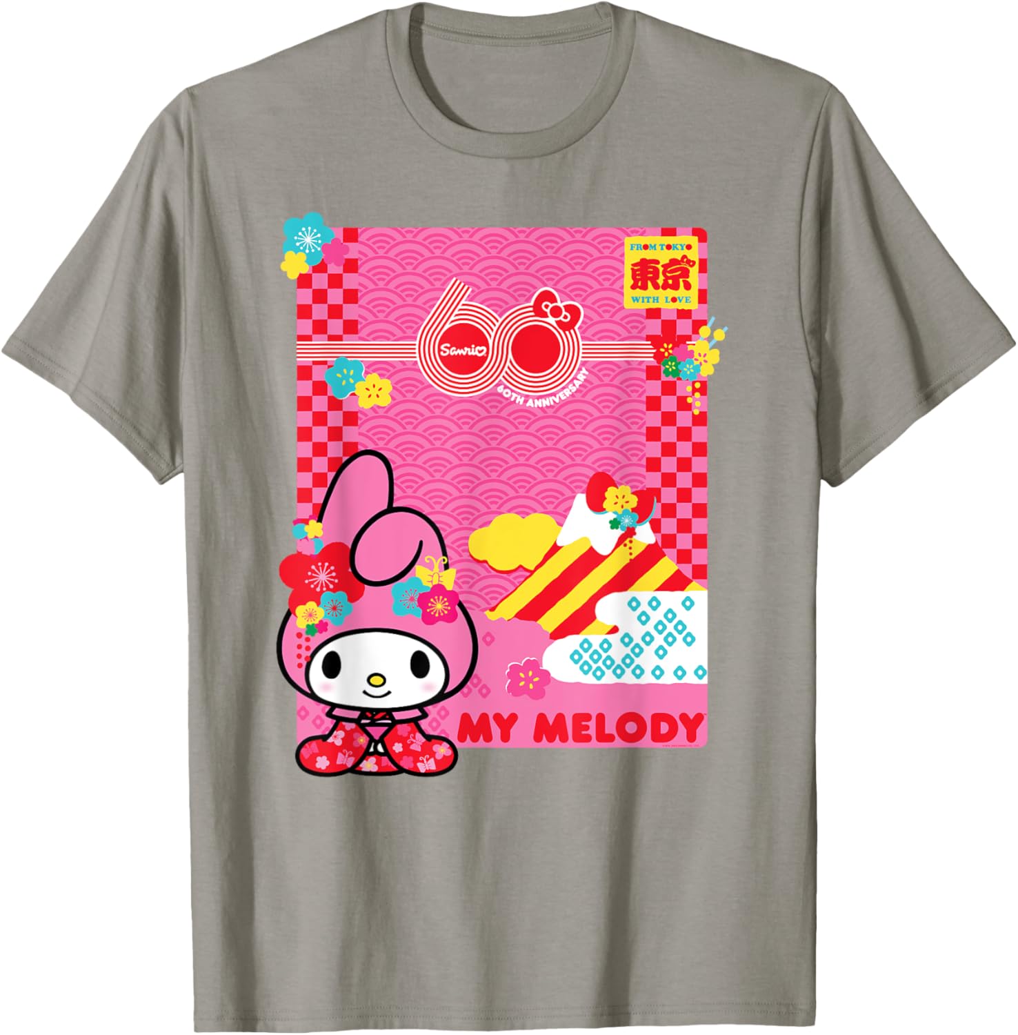 My Melody Sanrio 60th Anniversary T-Shirt for Fans and Collectors - 4