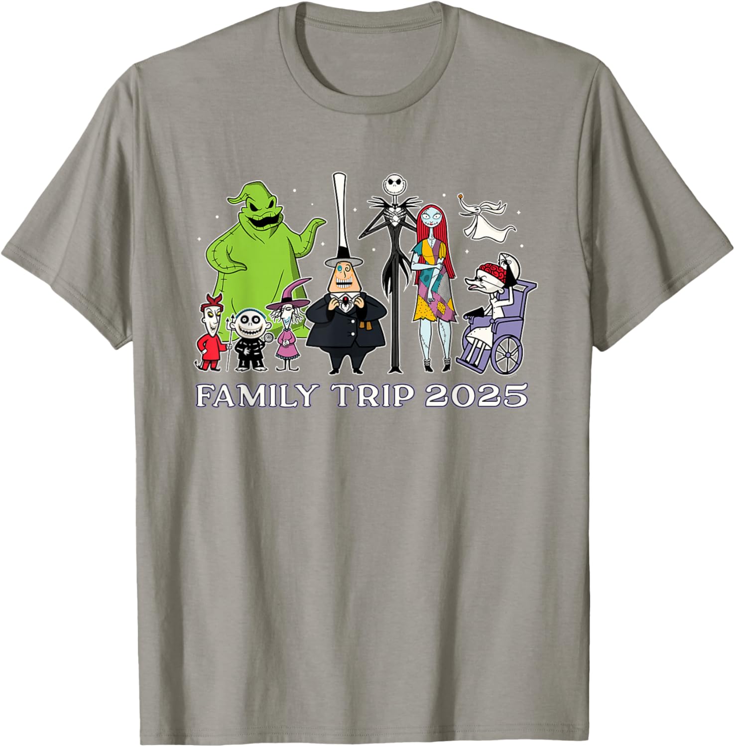 Disney The Nightmare Before Christmas Family Trip T-Shirt 2025 Fun Design - 17
