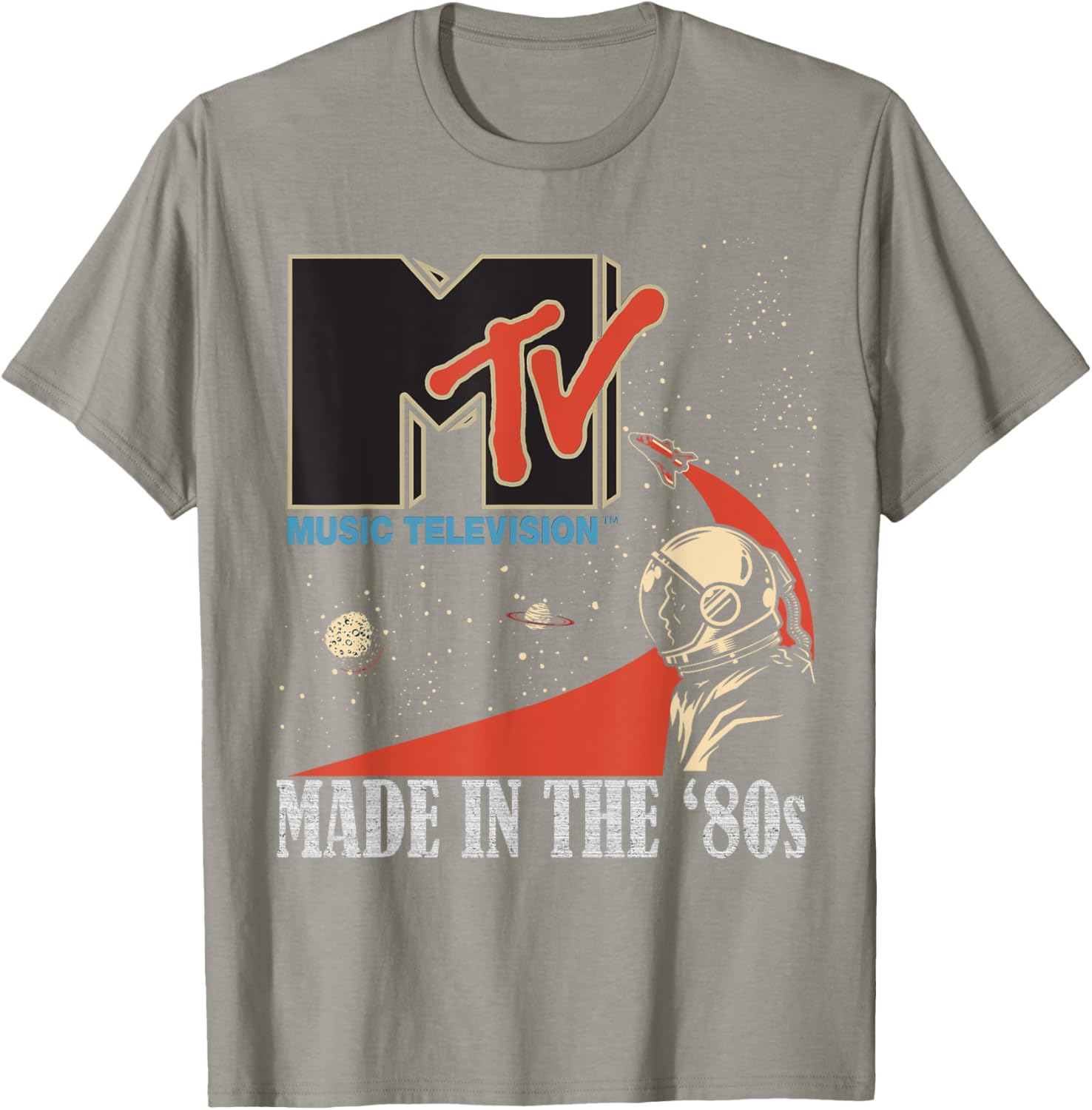 Mademark MTV Space Rocket Planets Astronaut T-Shirt Vintage 80s Style - 6