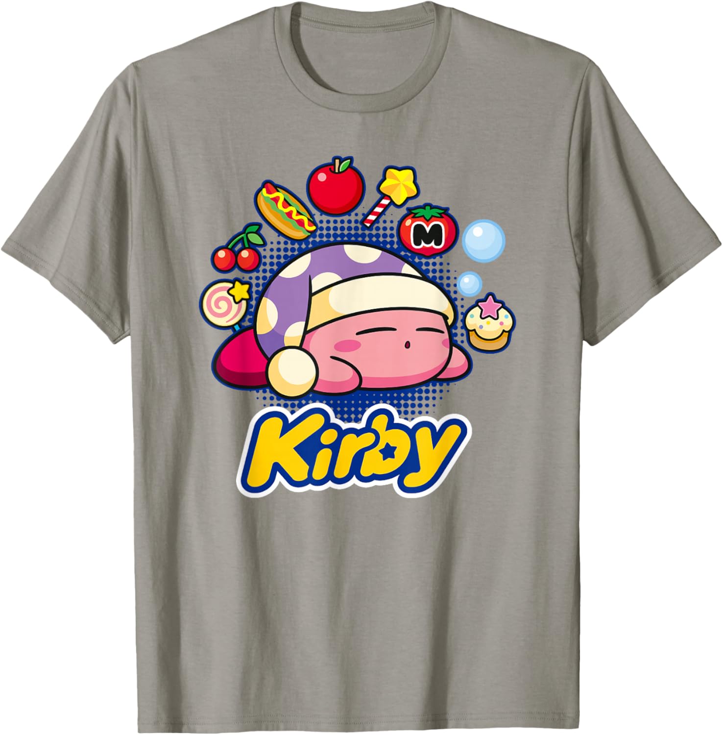 Kirby Dreaming of Tasty Trinkets T-Shirt for Fun and Fashion Lovers - 13