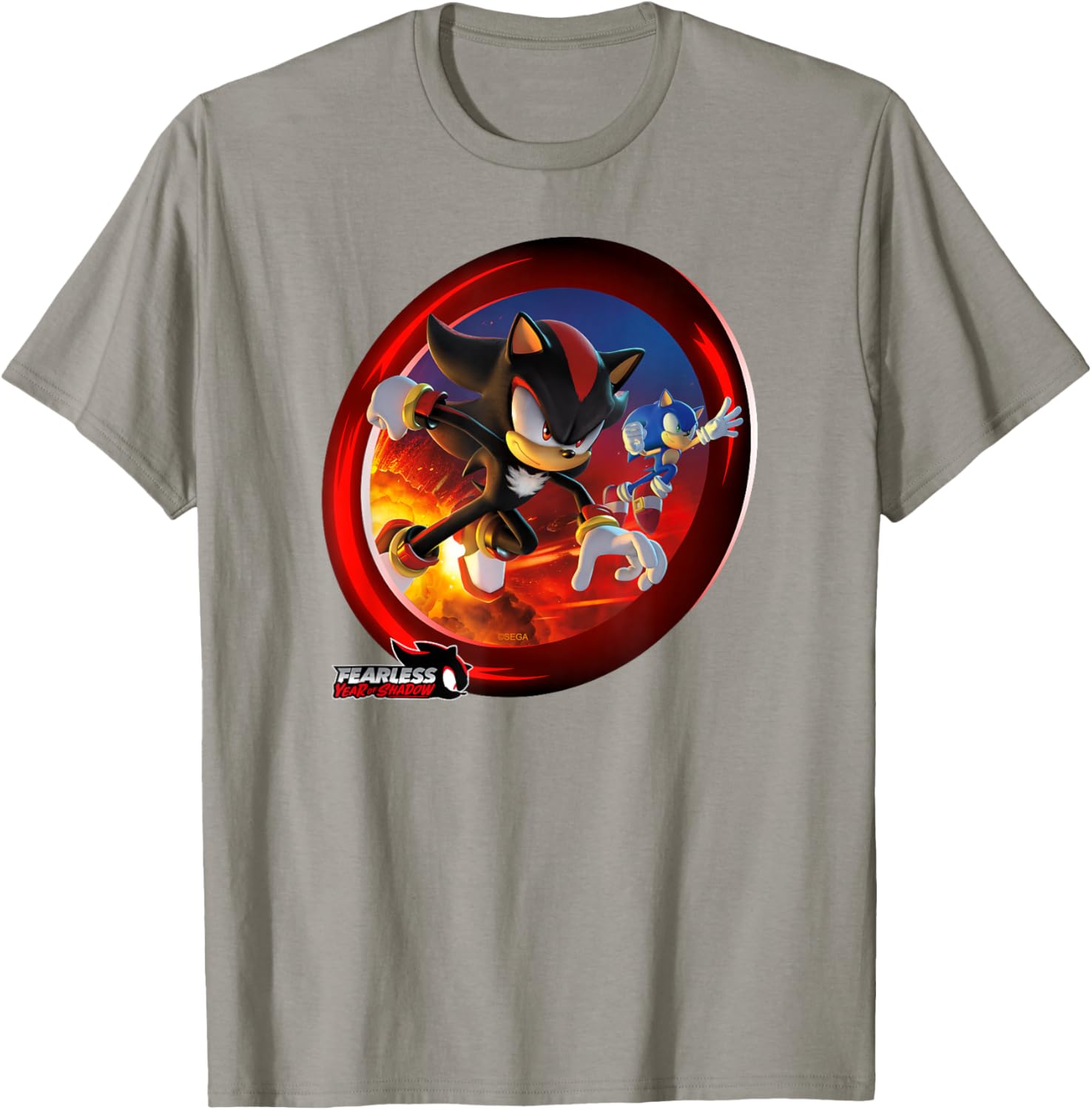 Sonic the Hedgehog Fearless Year of Shadow Graphic T-Shirt for Fans - 22