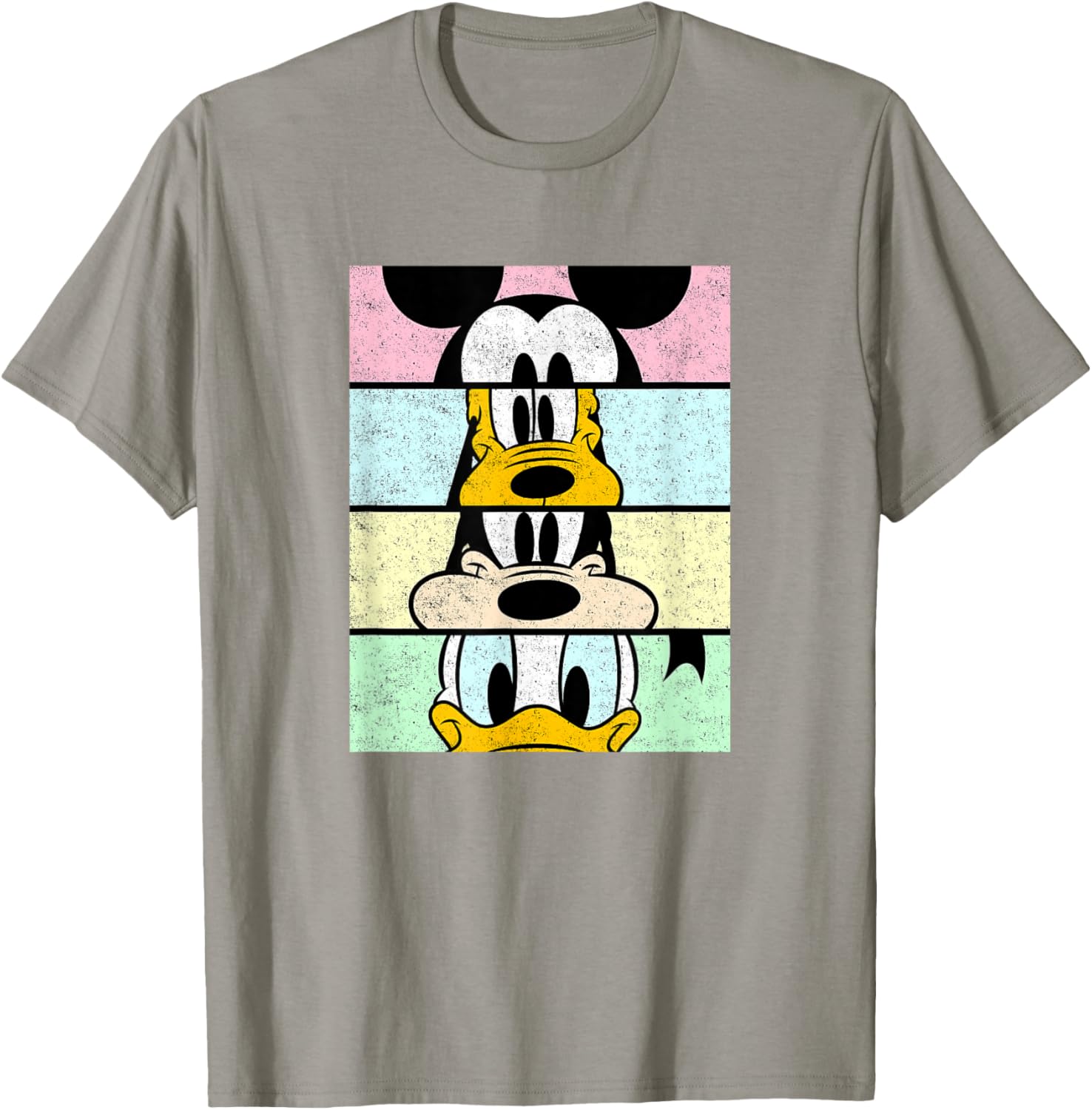 Disney Mickey And Friends Distressed Comic Panels T-Shirt for Fun Fans - 17