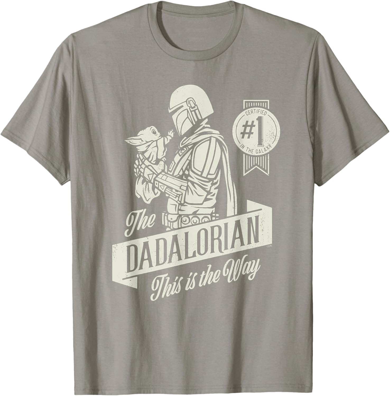 Star Wars Mandalorian Grogu Dadalorian Father's Day T-Shirt for Dads - 10