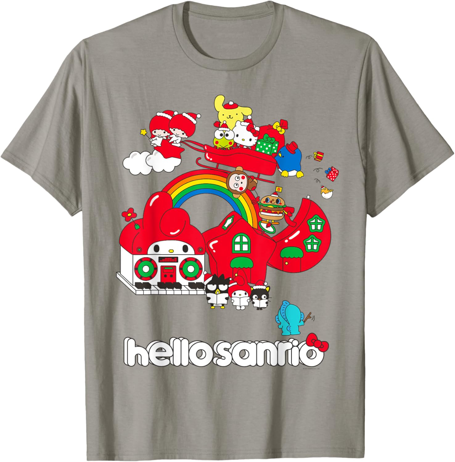 Hello Sanrio Christmas Friends T-Shirt for Holiday Cheer and Fun! - 4