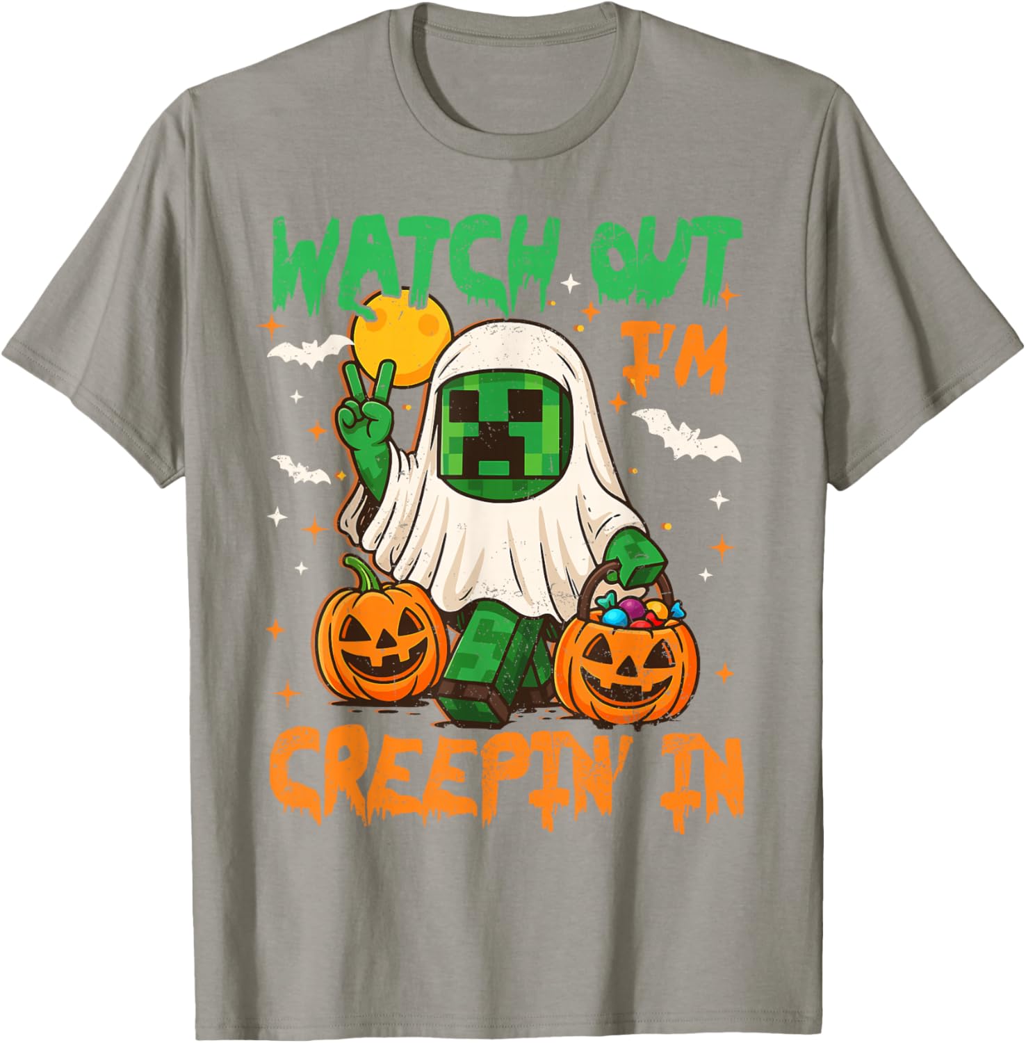 Spooky Pixel Ghost T-Shirt for Boys - Perfect Halloween Costume Fun - 9
