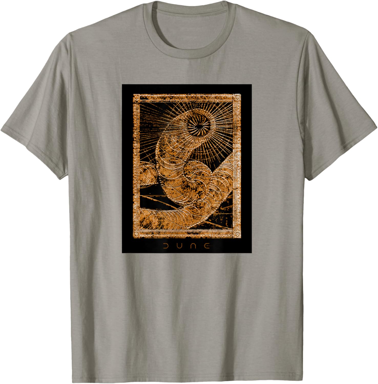 Dune Golden Sandworm T-Shirt for Fans of Sci-Fi and Adventure - 10