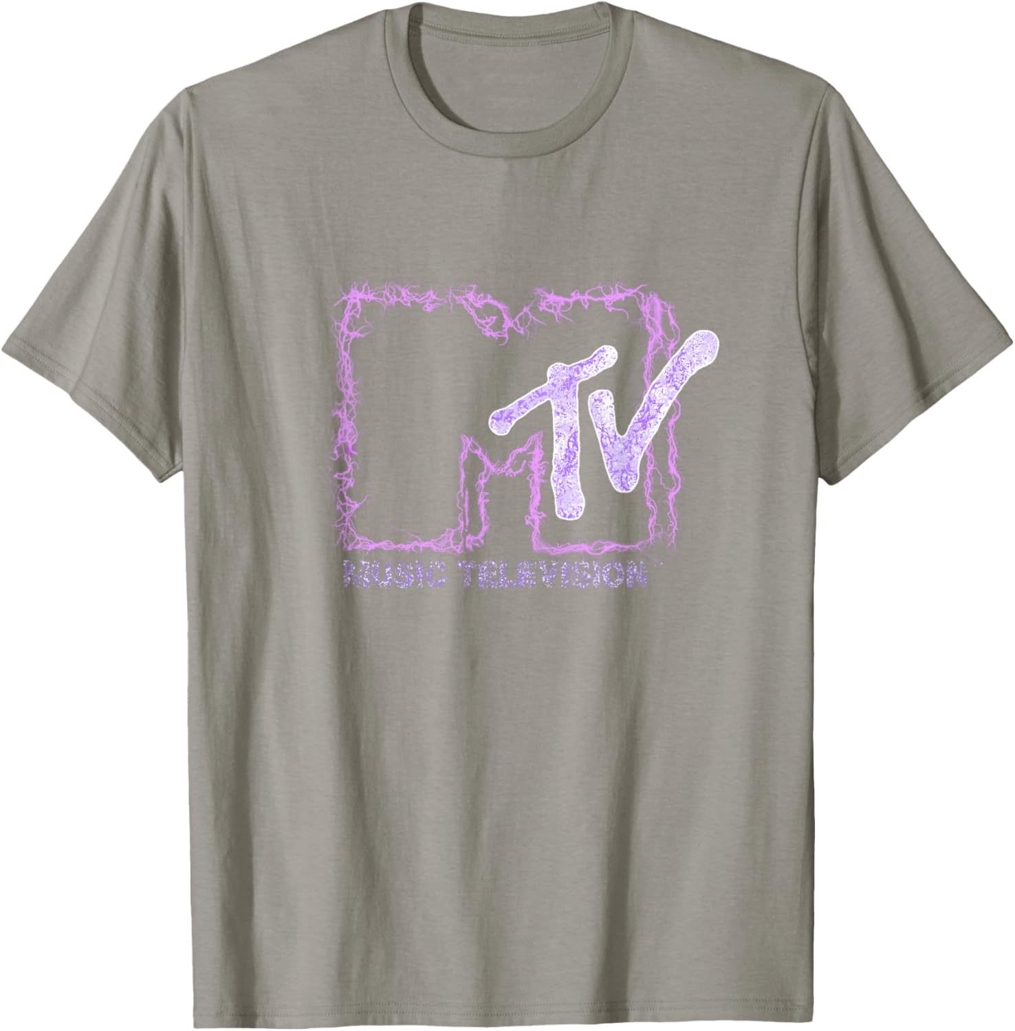 Mademark x MTV Official Logo T-Shirt with Purple Electric Flashes - 3
