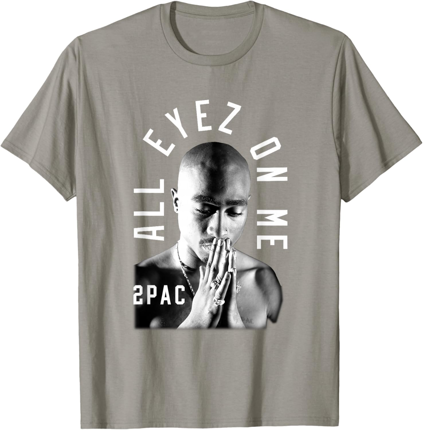 Tupac Shakur Classic Fit T-Shirt - Black Cotton Polyester Short Sleeve - 7