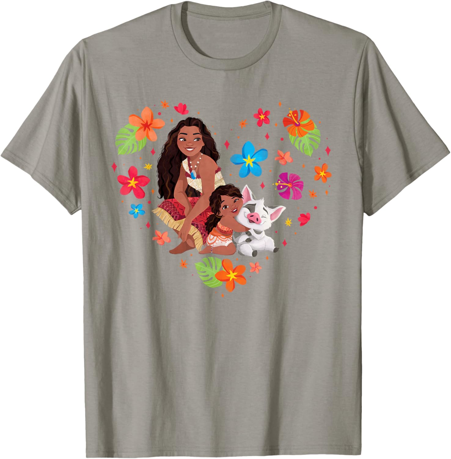 Disney Moana Tropical Heart Sisters T-Shirt with Moana Simea and Pua - 22
