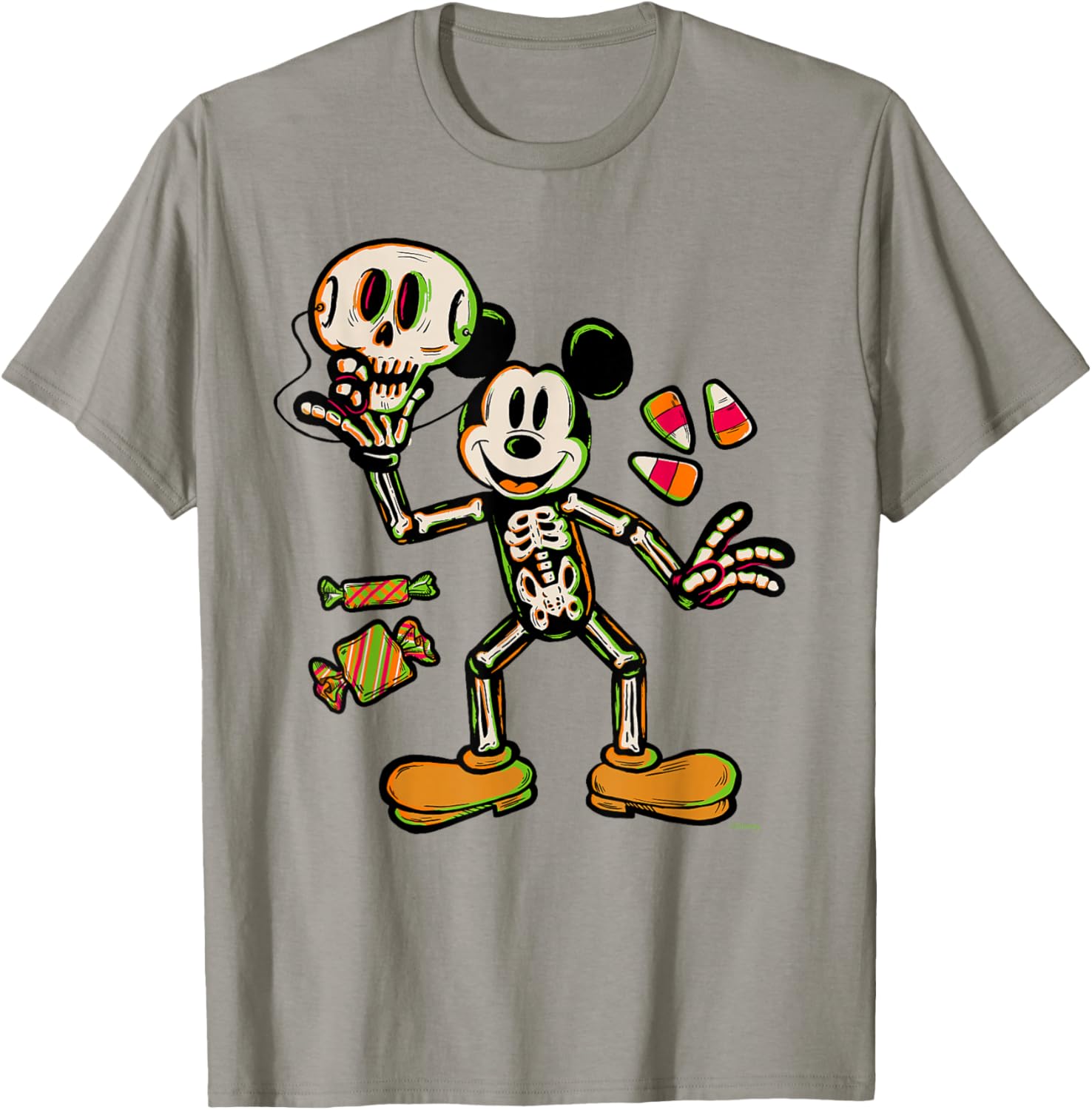 Mickey Mouse Halloween Trick or Treat Skeleton Costume T-Shirt for Kids - 8