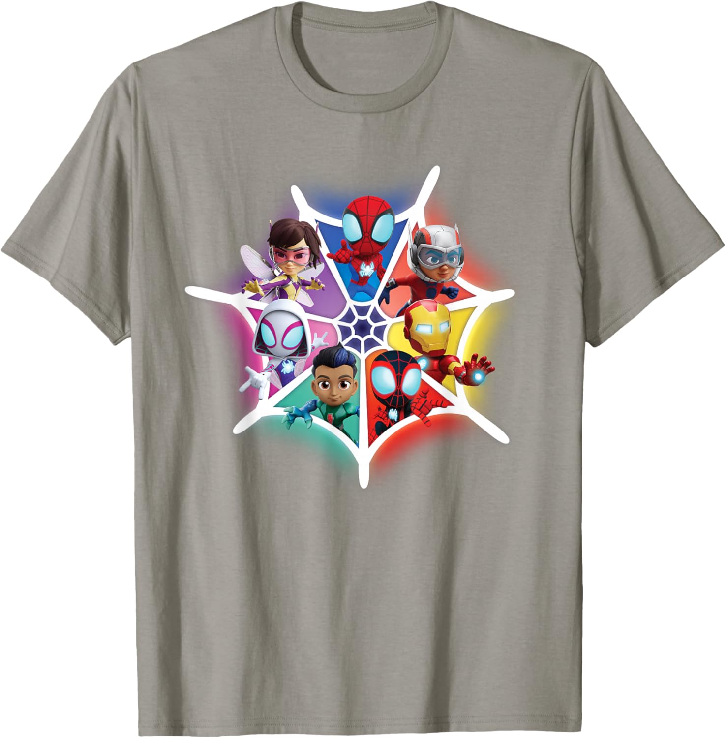 Marvel Spidey and Friends Avengers Team-Up T-Shirt for Kids and Adults - 14