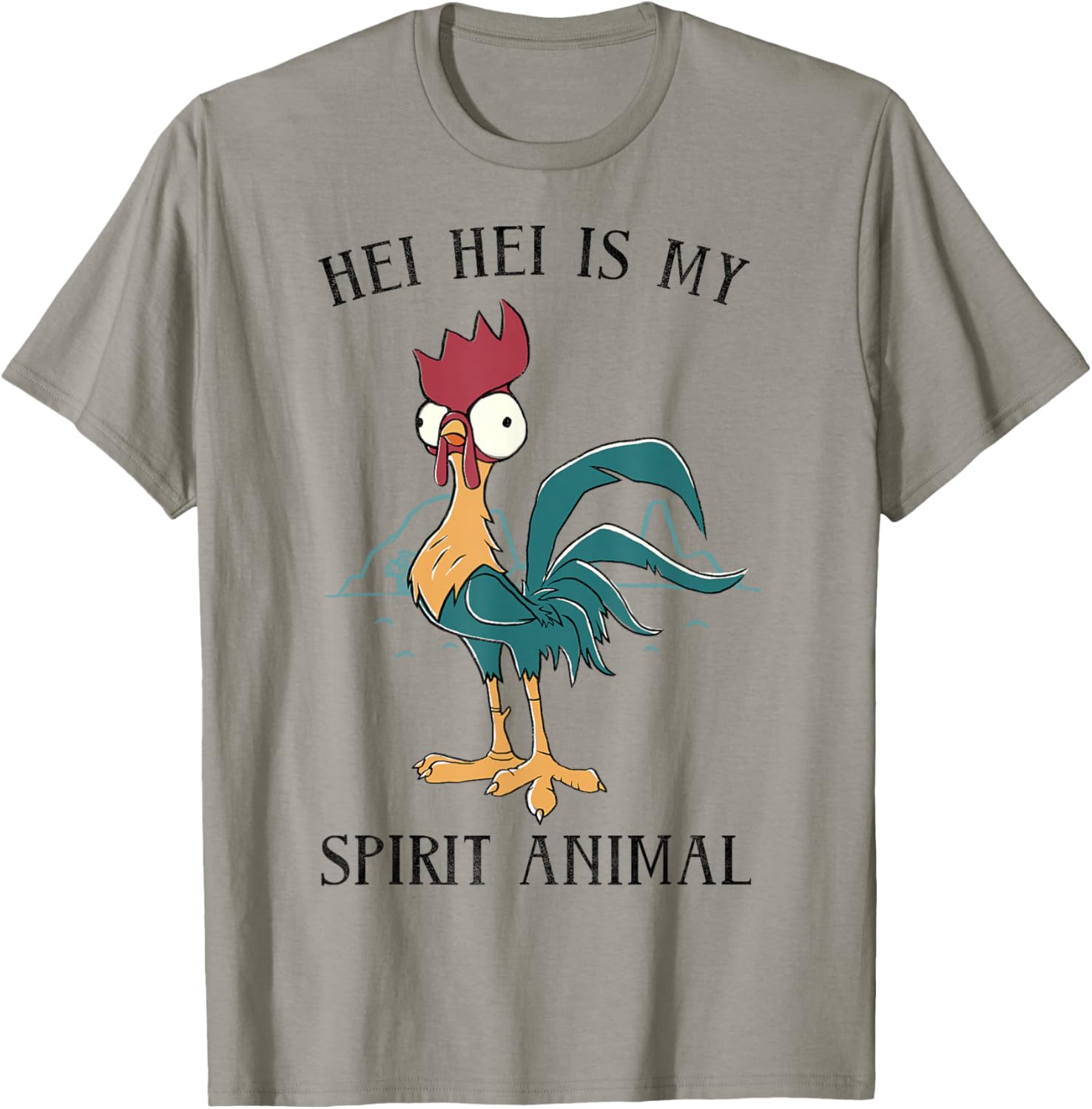 Disney Moana Hei Hei Is My Spirit Animal Portrait T-Shirt for Fans - 4
