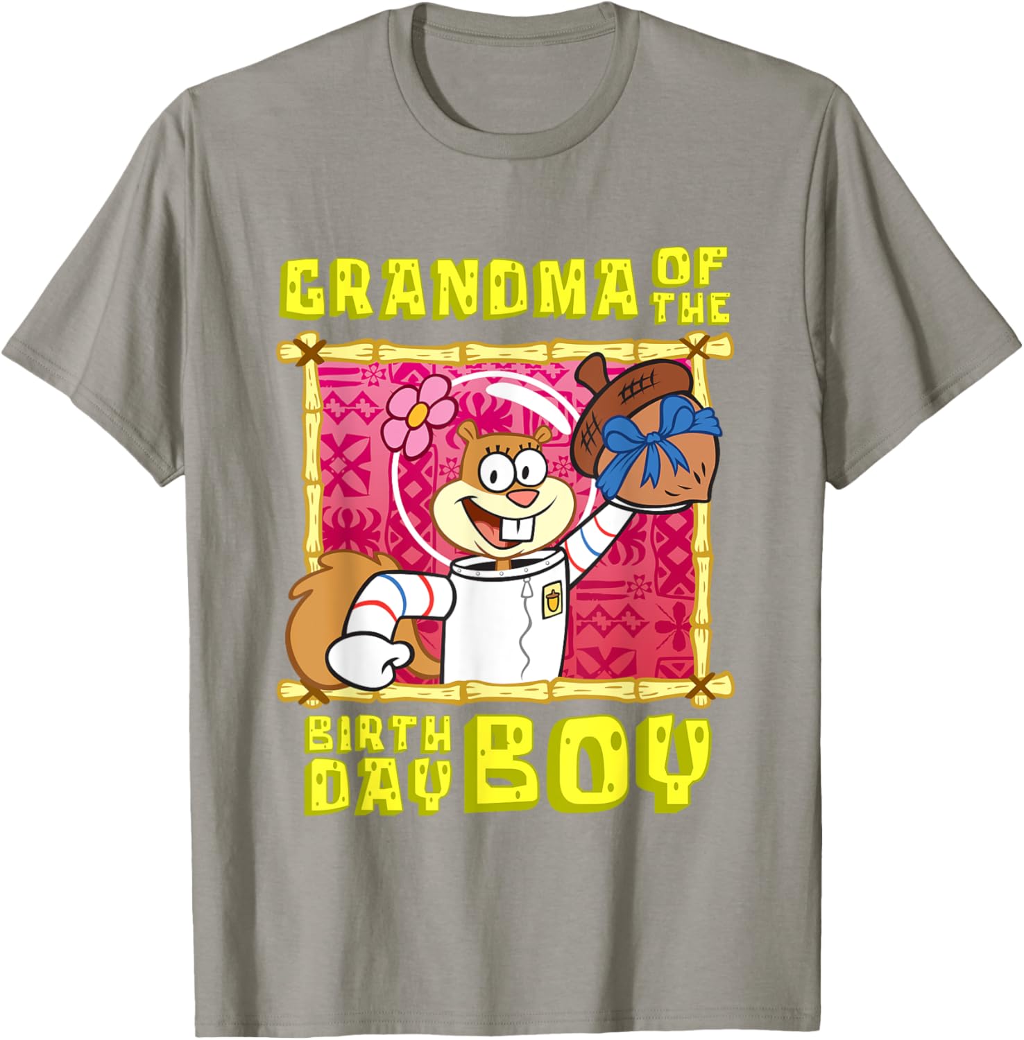 Mademark SpongeBob Sandy Grandma Birthday Boy T-Shirt Gift for Grandma - 3