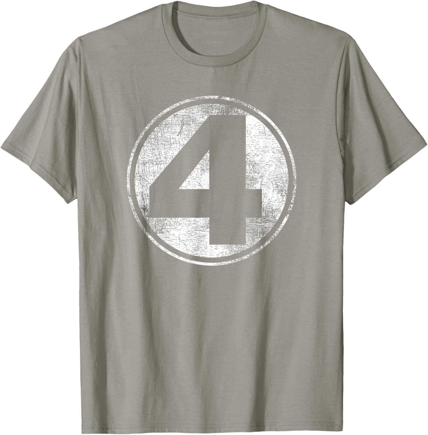 Marvel Fantastic Four Classic Number 4 Distressed Logo T-Shirt for Fans - 7