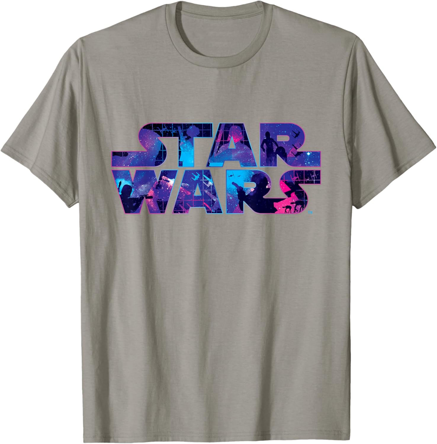 Retro 90s Star Wars Logo Galaxy T-Shirt for Fans of Classic Sci-Fi - 4