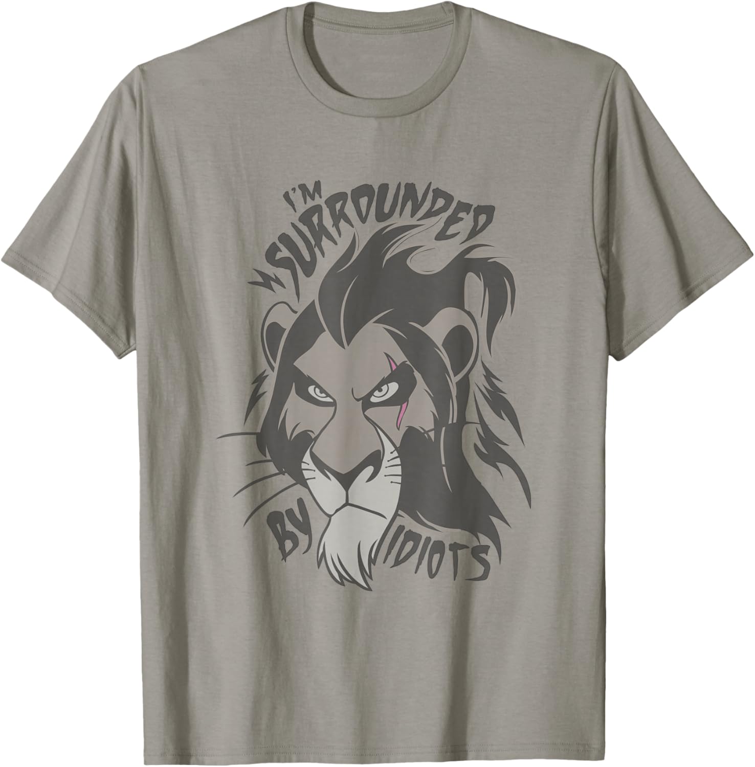 Disney Lion King Scar I'm Surrounded By Idiots T-Shirt for Fans - 2