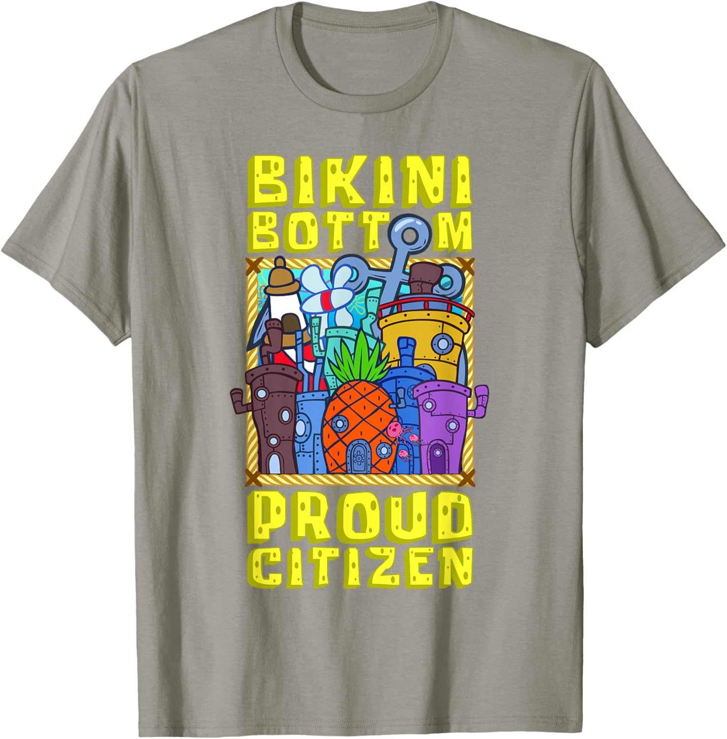 Mademark SpongeBob SquarePants Bikini Bottom Proud Citizen T-Shirt - 18