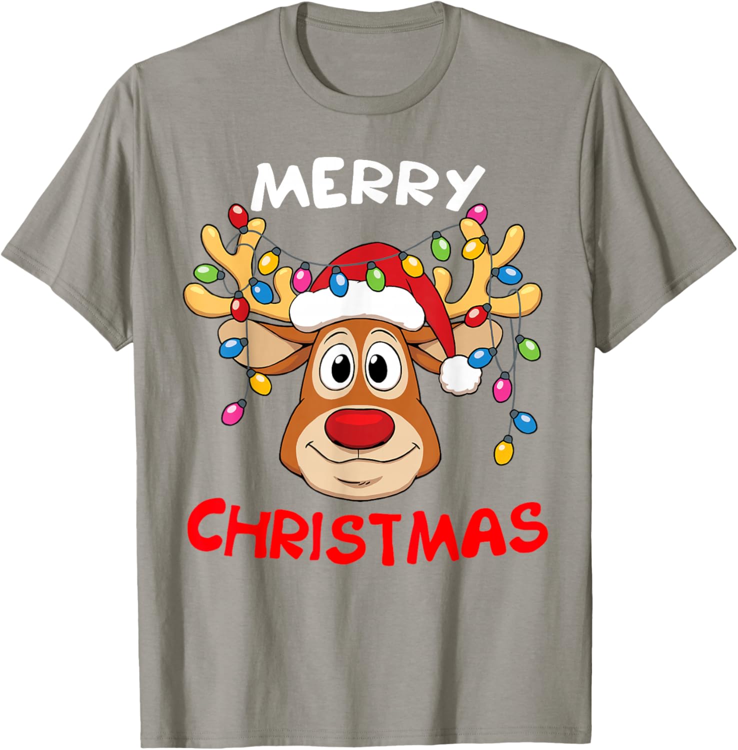 Merry Christmas Reindeer Family T-Shirt for Men and Women Fun Holiday Style - 26