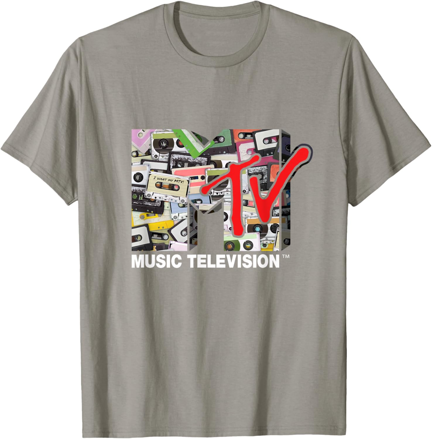 Mademark x MTV Retro 80s Cassette Tapes Remix T-Shirt for Vintage Style - 9