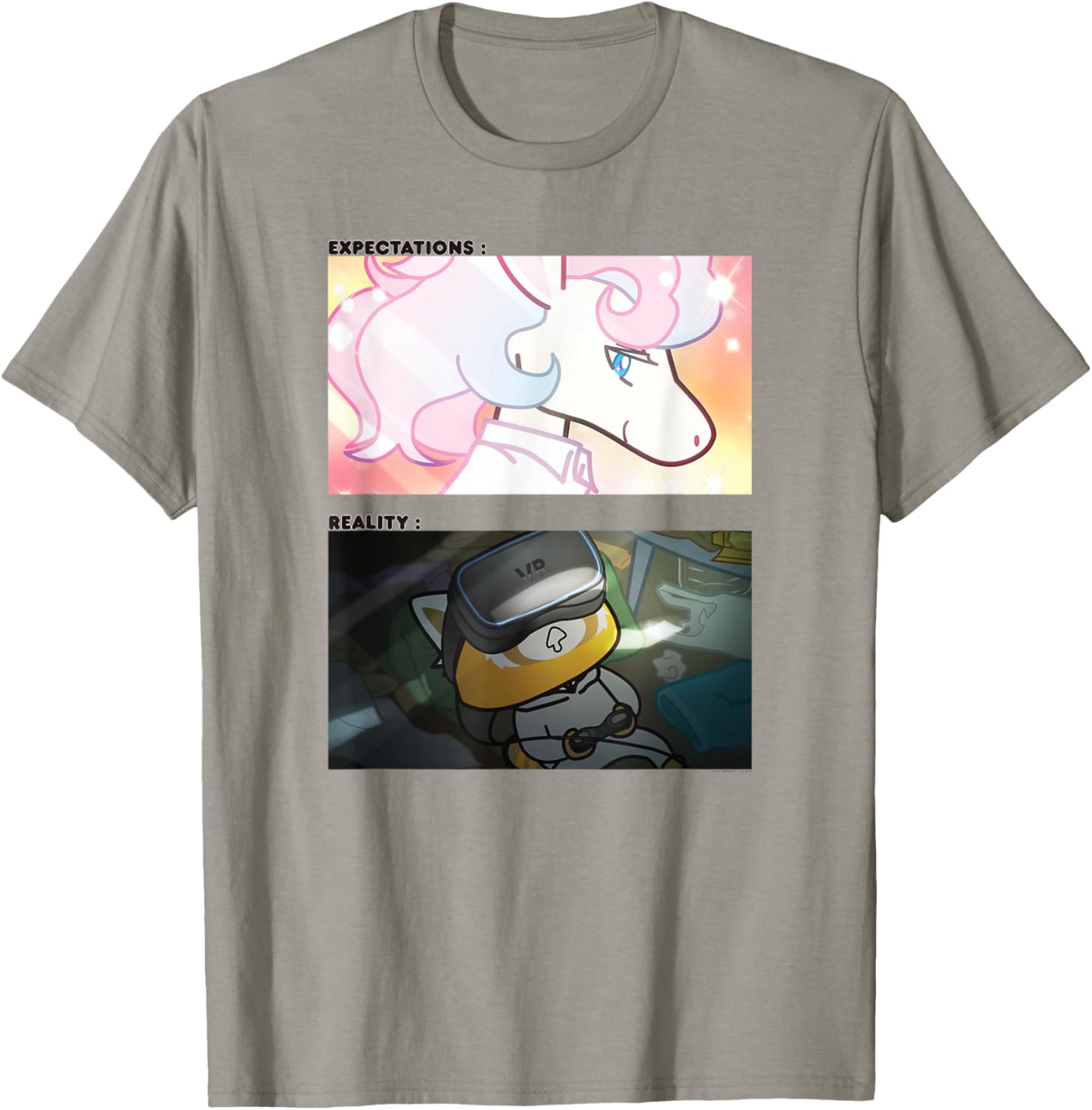 Aggretsuko Seiya Expectations Retsuko Realities T-Shirt for Fans - 3