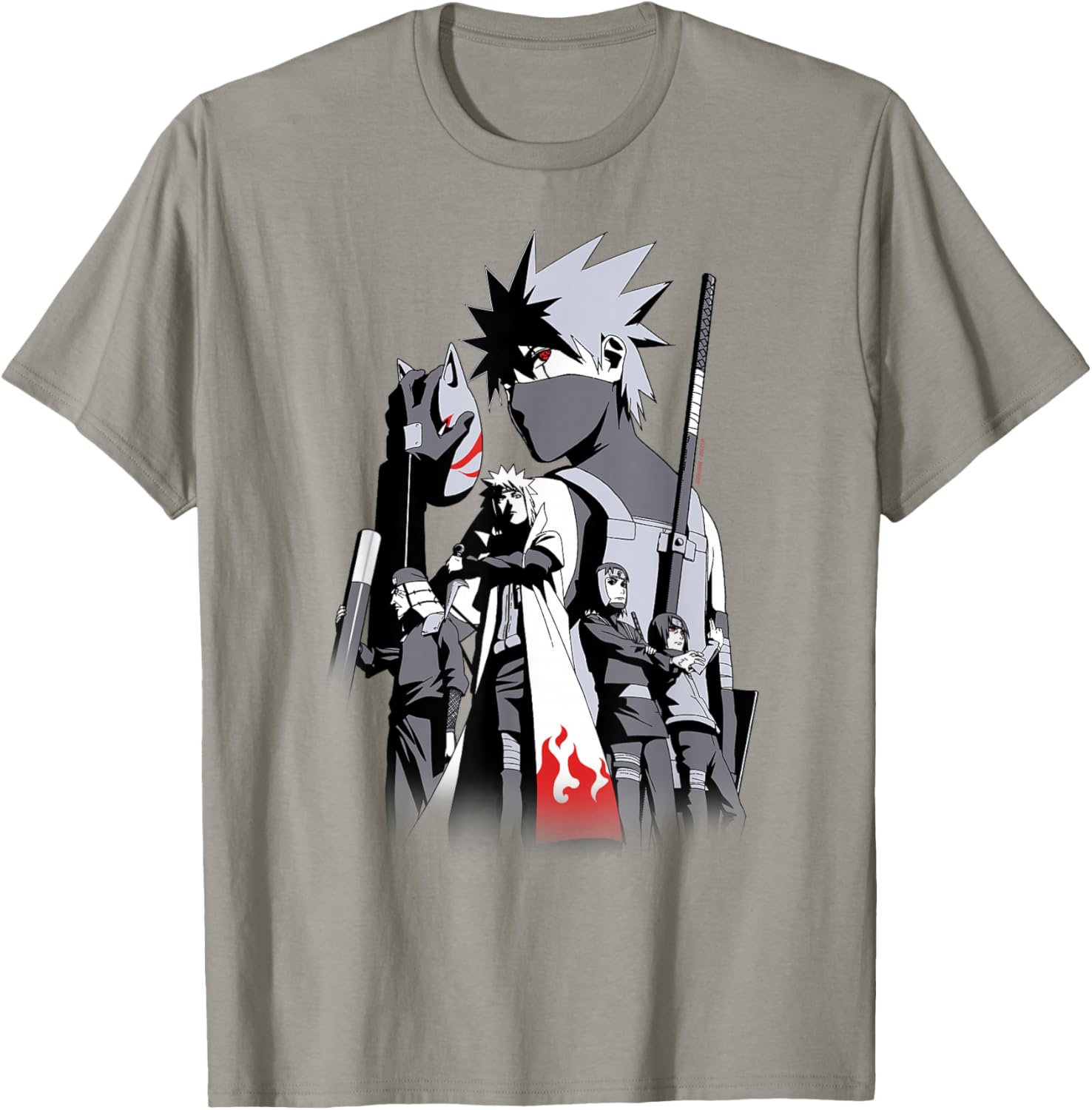 Naruto Shippuden Kakashi Story Limited Edition Colorful T-Shirt - 5