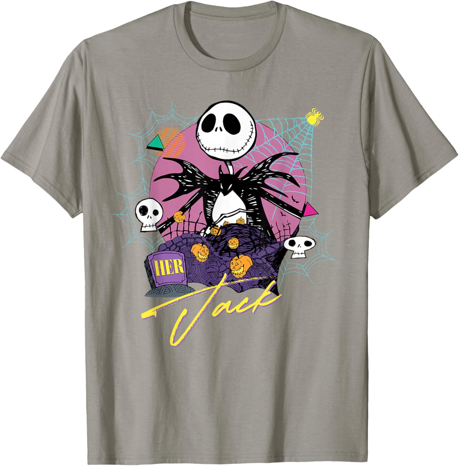 Disney The Nightmare Before Christmas Matching Her Jack T-Shirt for Fans - 11